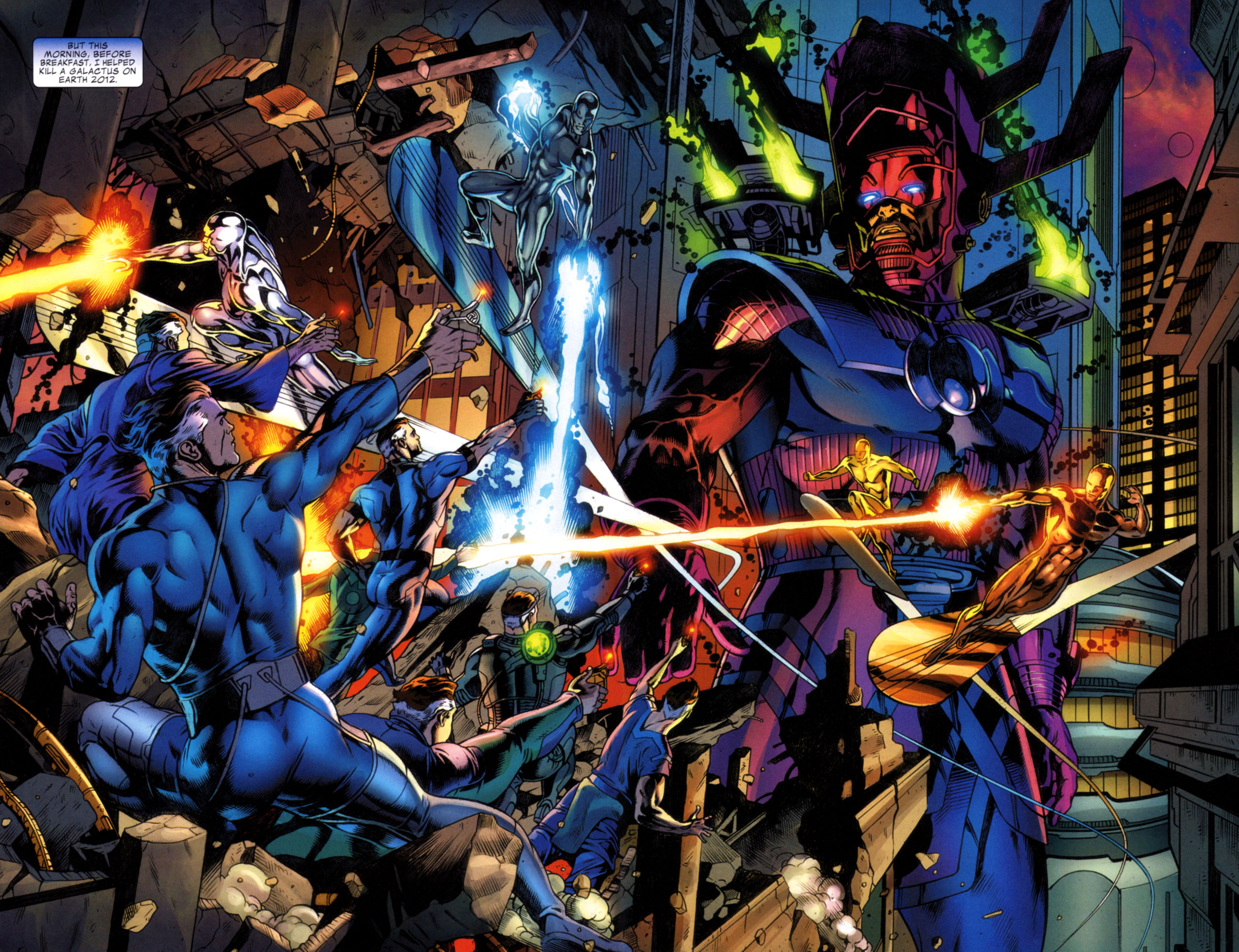 Doctor Strange Galactus Marvel Comics Mister Fantastic Reed Richards Silver Surfer 2560x1967
