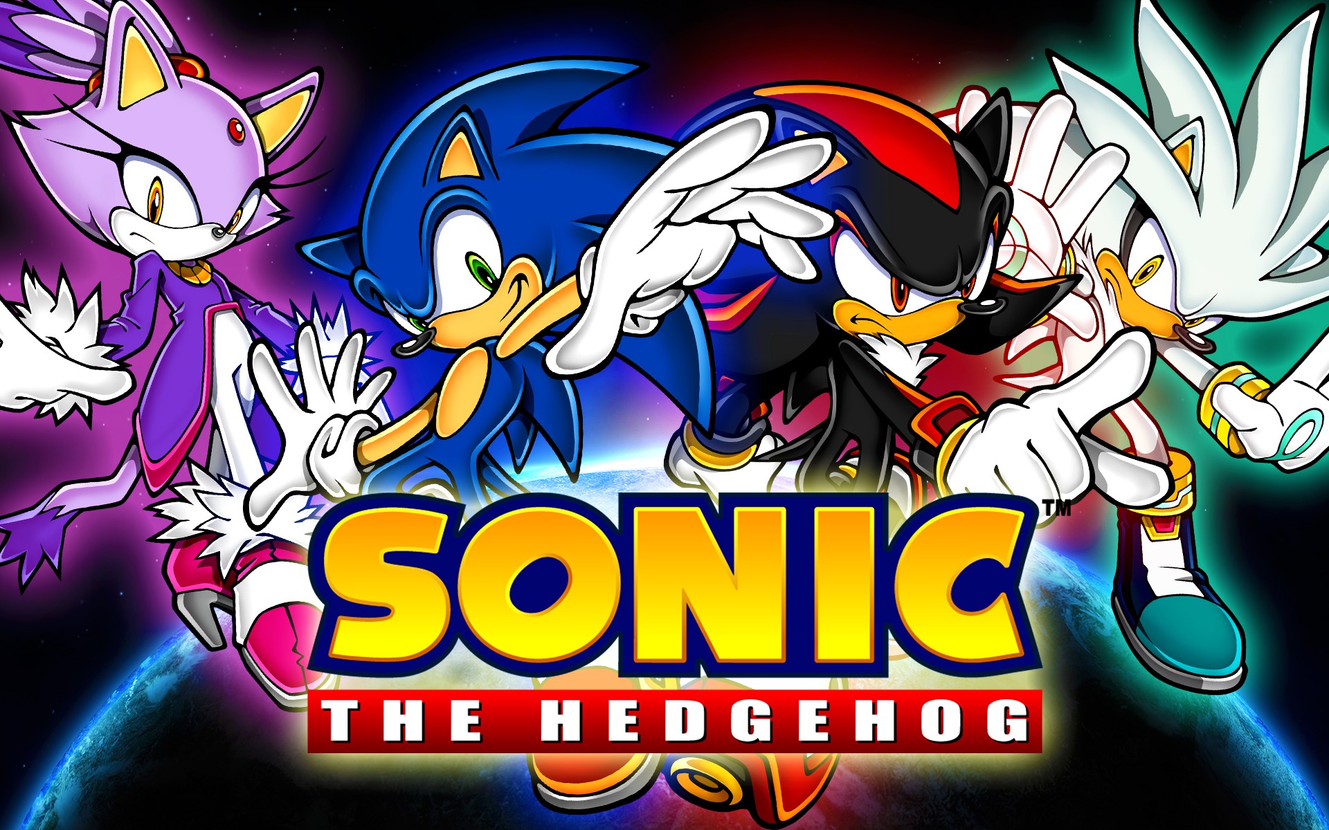 Blaze The Cat Shadow The Hedgehog Silver The Hedgehog Sonic The Hedgehog 1920x1200