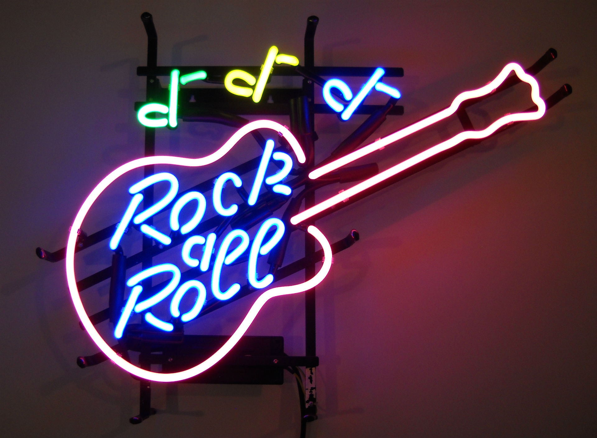Neon Sign Neon Sign Photography Guitar Rock Amp Roll 1920x1410