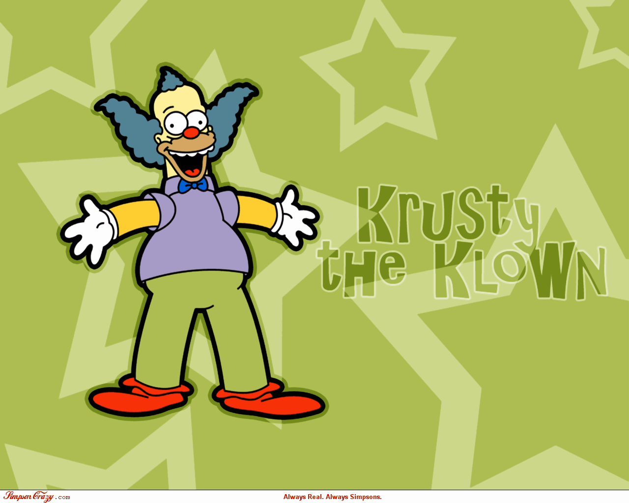 The Simpsons Krusty The Clown 1280x1024