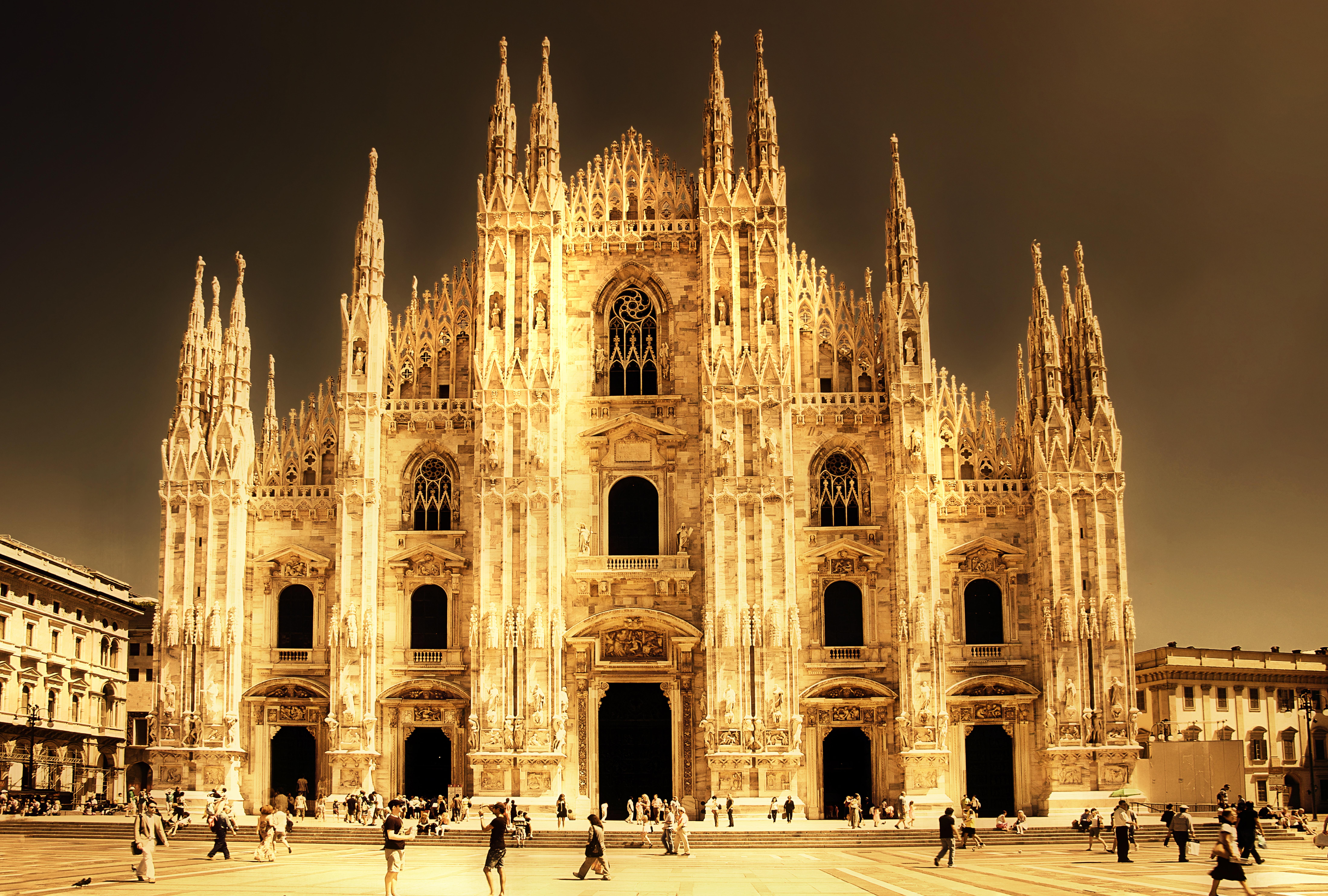 Milan Italy Milan Cathedral Church Cathedral Architecture Building 8796x5934