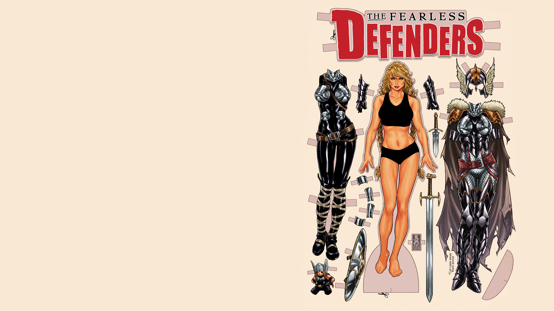 Fearless Defenders Valkyrie Marvel Comics 1920x1080