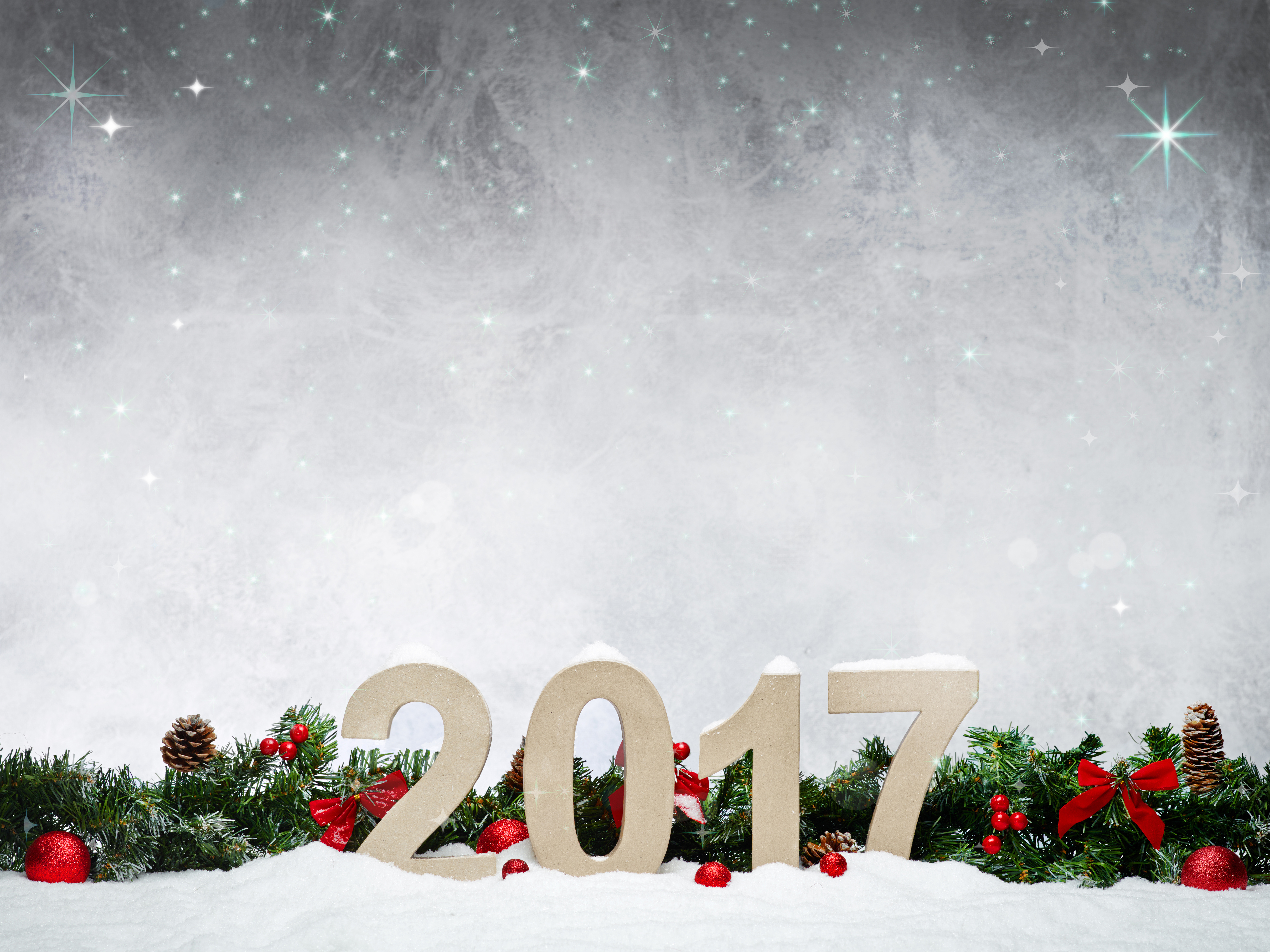 New Year New Year 2017 Snow 7360x5519