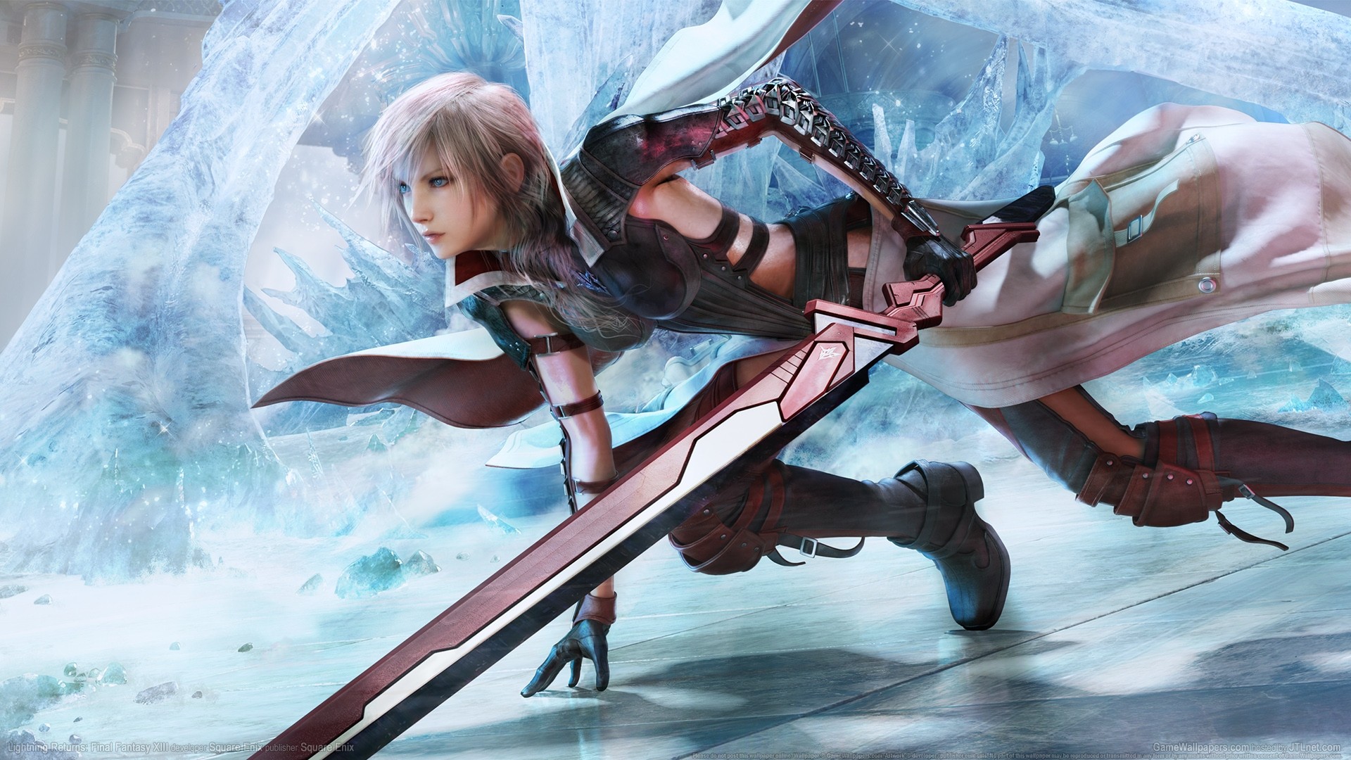Lightning Returns Final Fantasy Xiii Sword Weapon White Hair 1920x1080