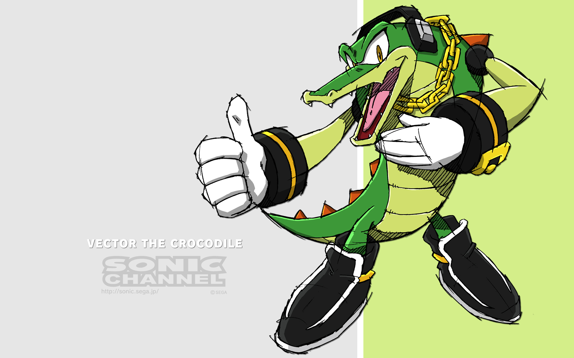 Sonic Channel Vector The Crocodile 1920x1200