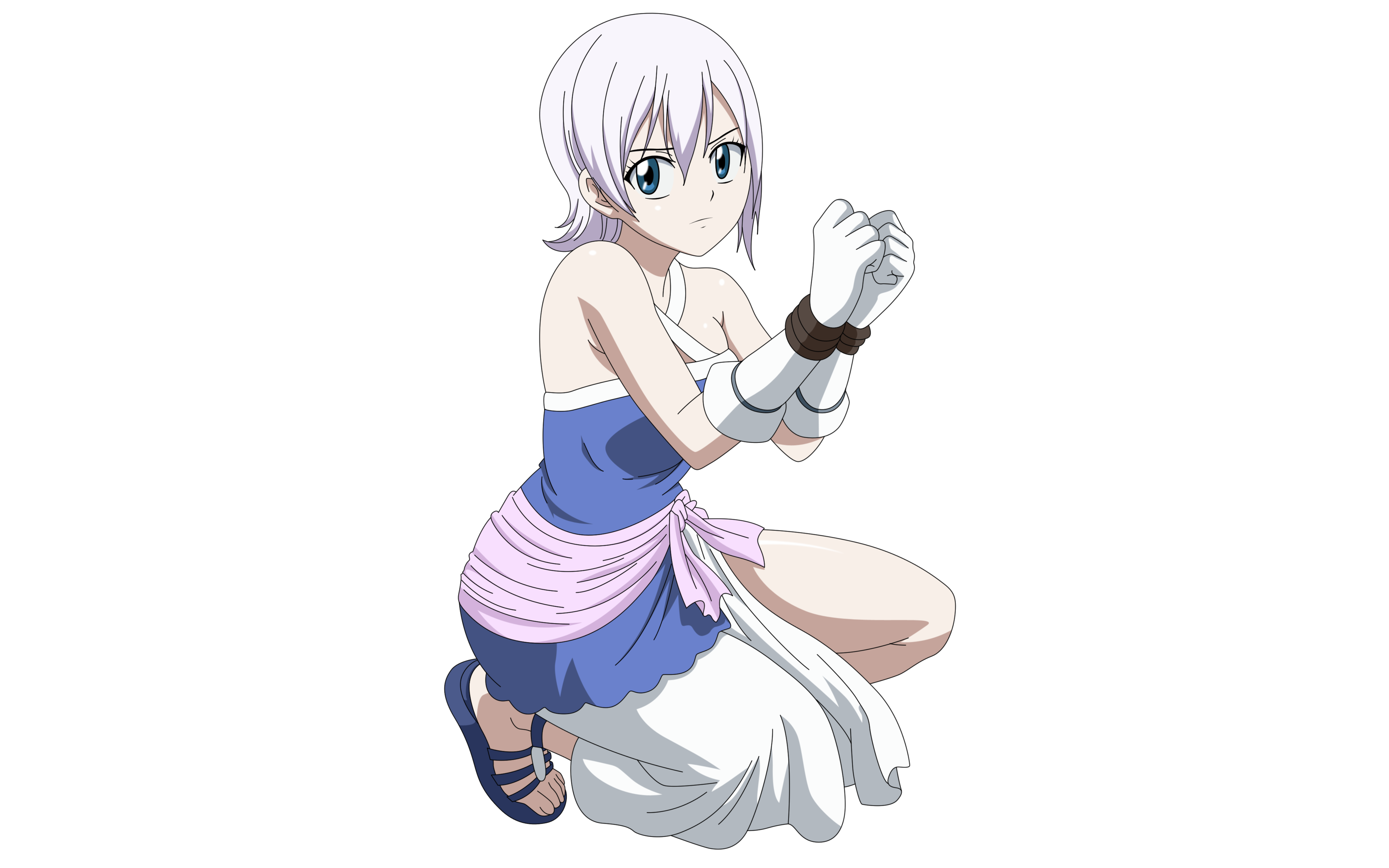 Lisanna Strauss Glove Blue Eyes White Hair Short Hair Girl Fairy Tail 4172x2608