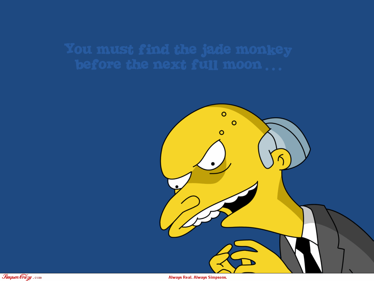 The Simpsons Montgomery Burns 1280x960