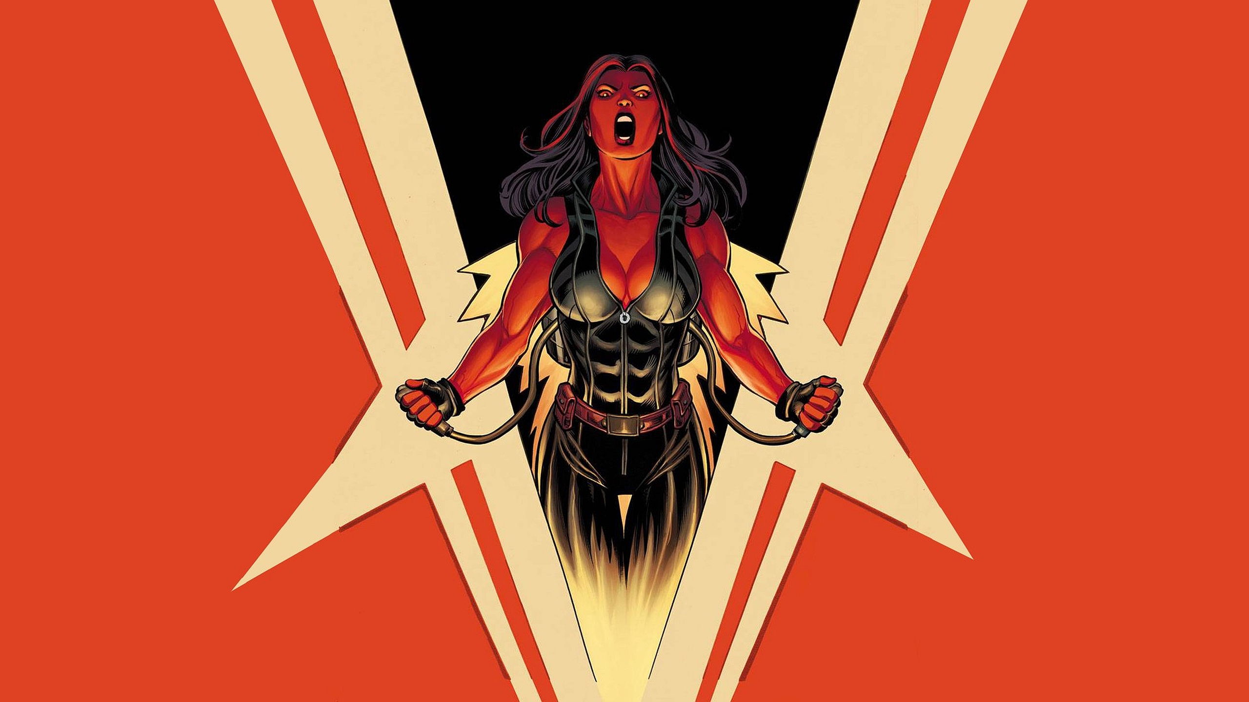 Marvel Comics Red She Hulk 2560x1440