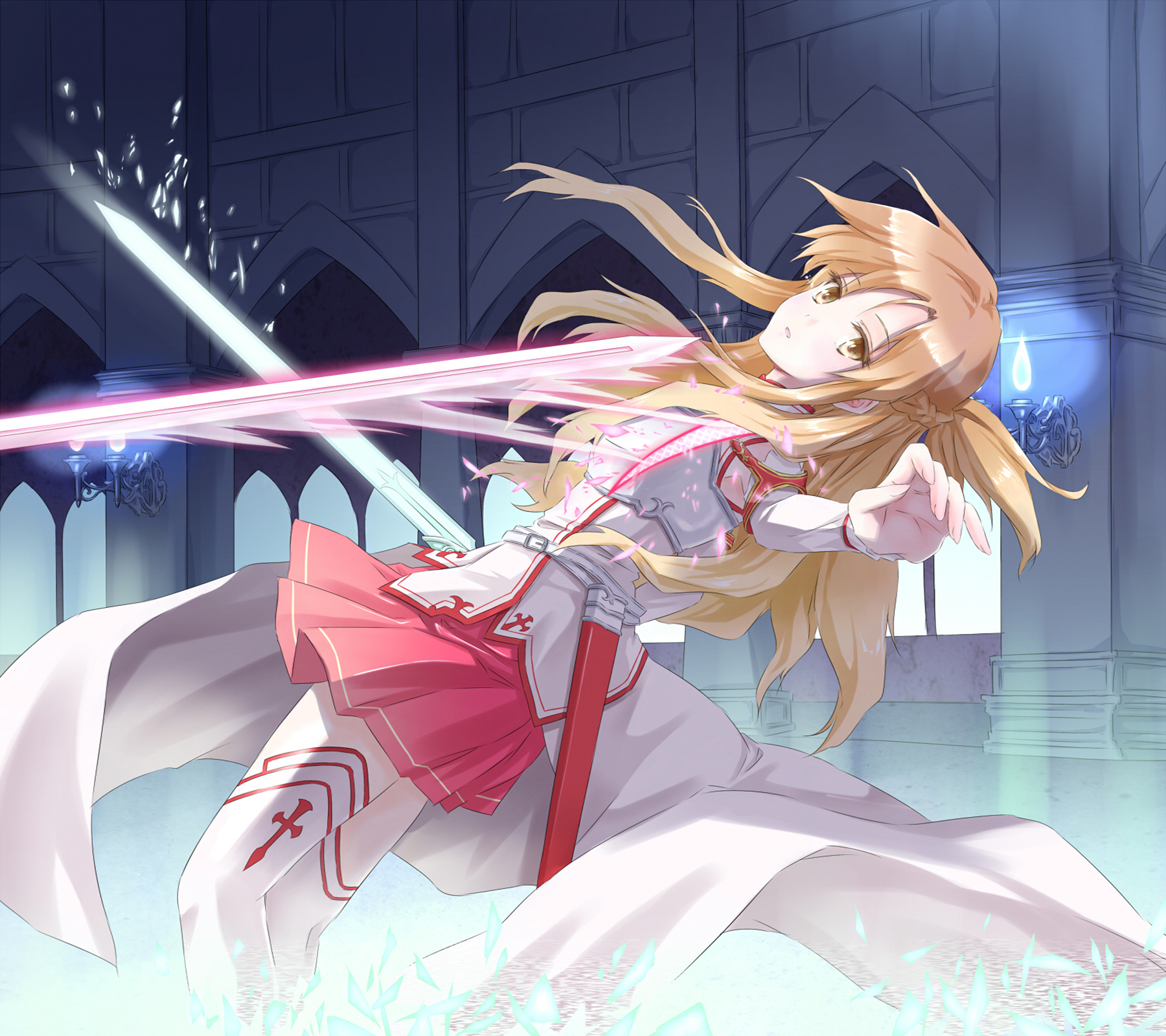 Sword Art Online Anime Anime Girls Blonde Asuna Sword Art Online 1800x1600