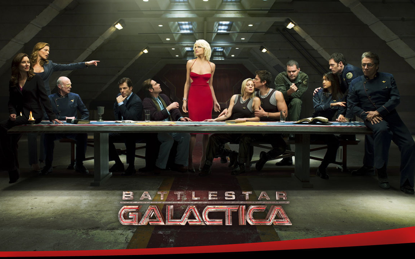 Number Six Battlestar Galactica William Adama Kara Thrace Laura Roslin Saul Tigh Gaius Baltar Lee Ad 1440x900