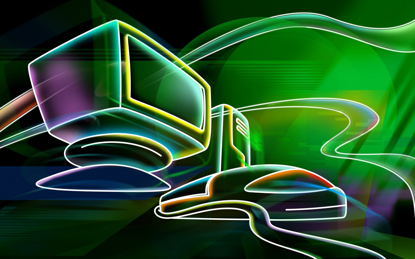 Artistic Computer Neon 1440x900