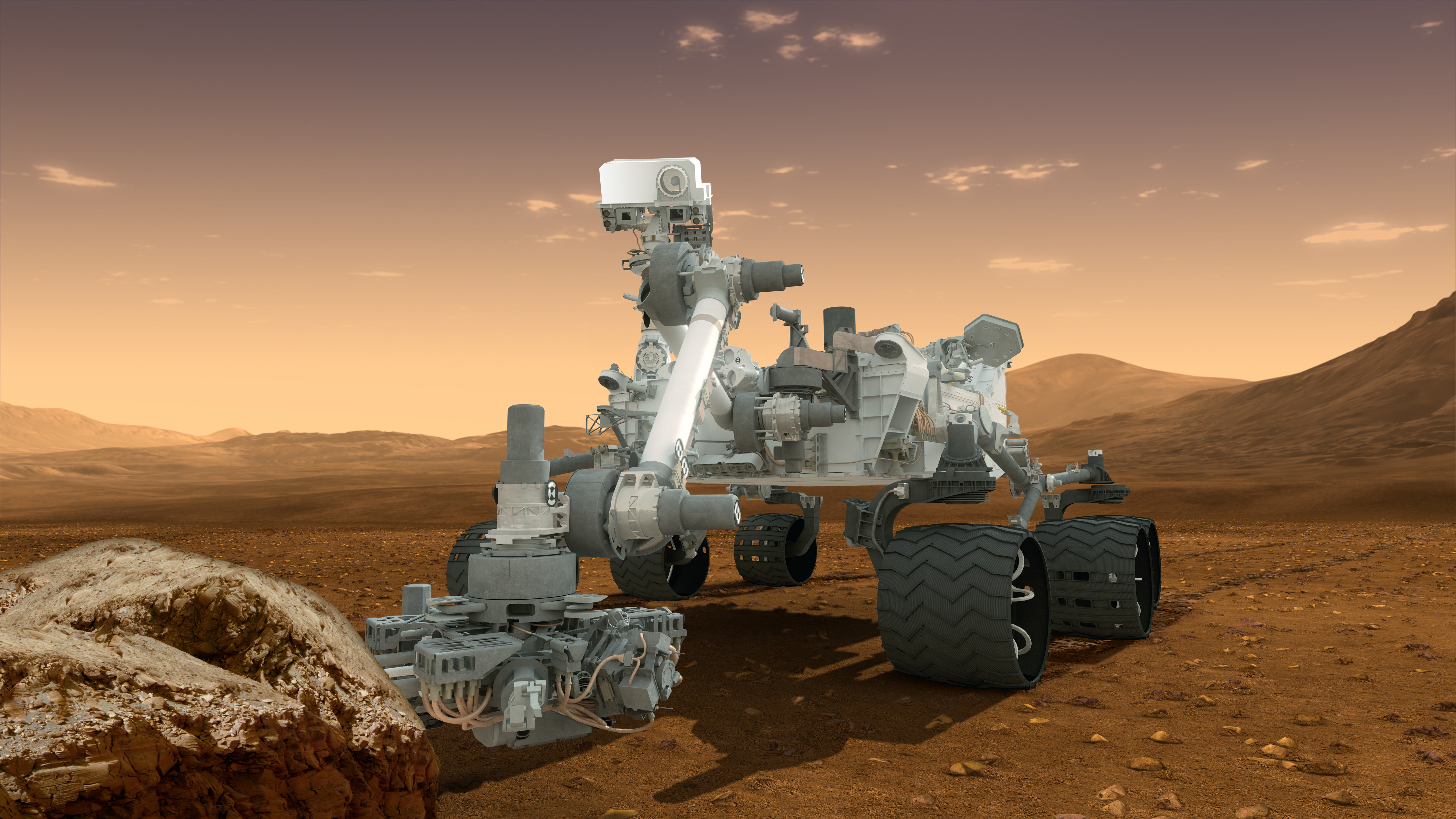 NASA Mars Rover Curiosity Rover 6000x3375