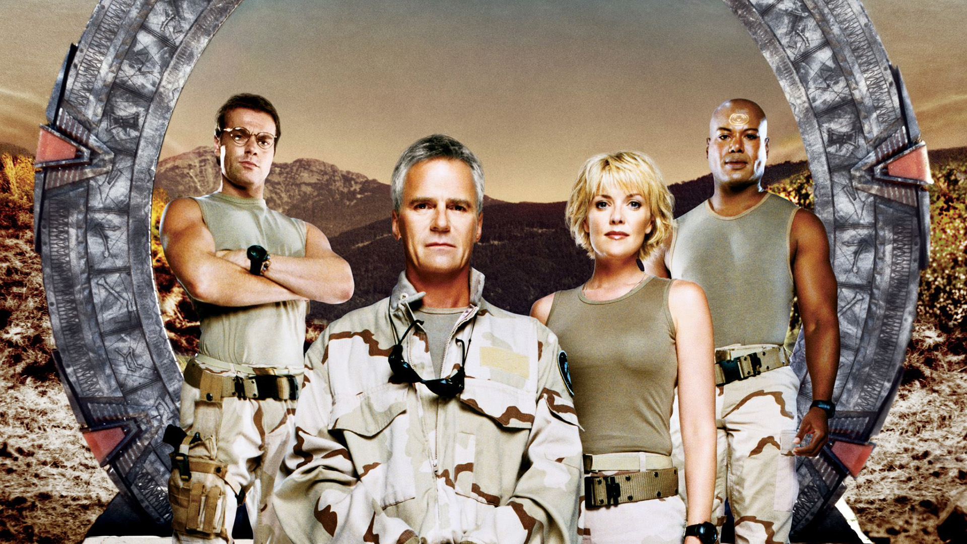 Stargate Amanda Tapping Tealc Stargate Samanta Carter Jack ONeill Christopher Judge Richard Dean And 1920x1080