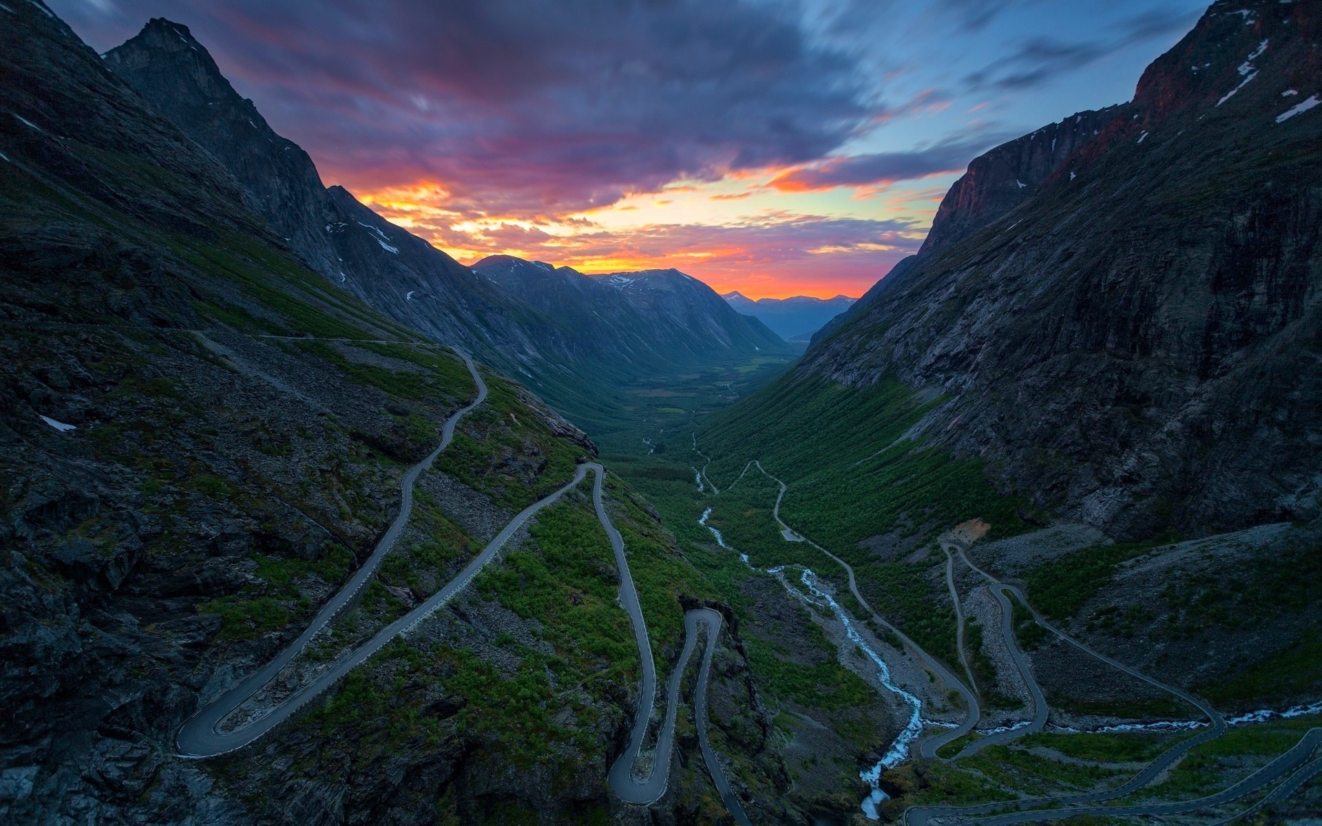 Nature Valley Road Landscape Mountain 1920x1200