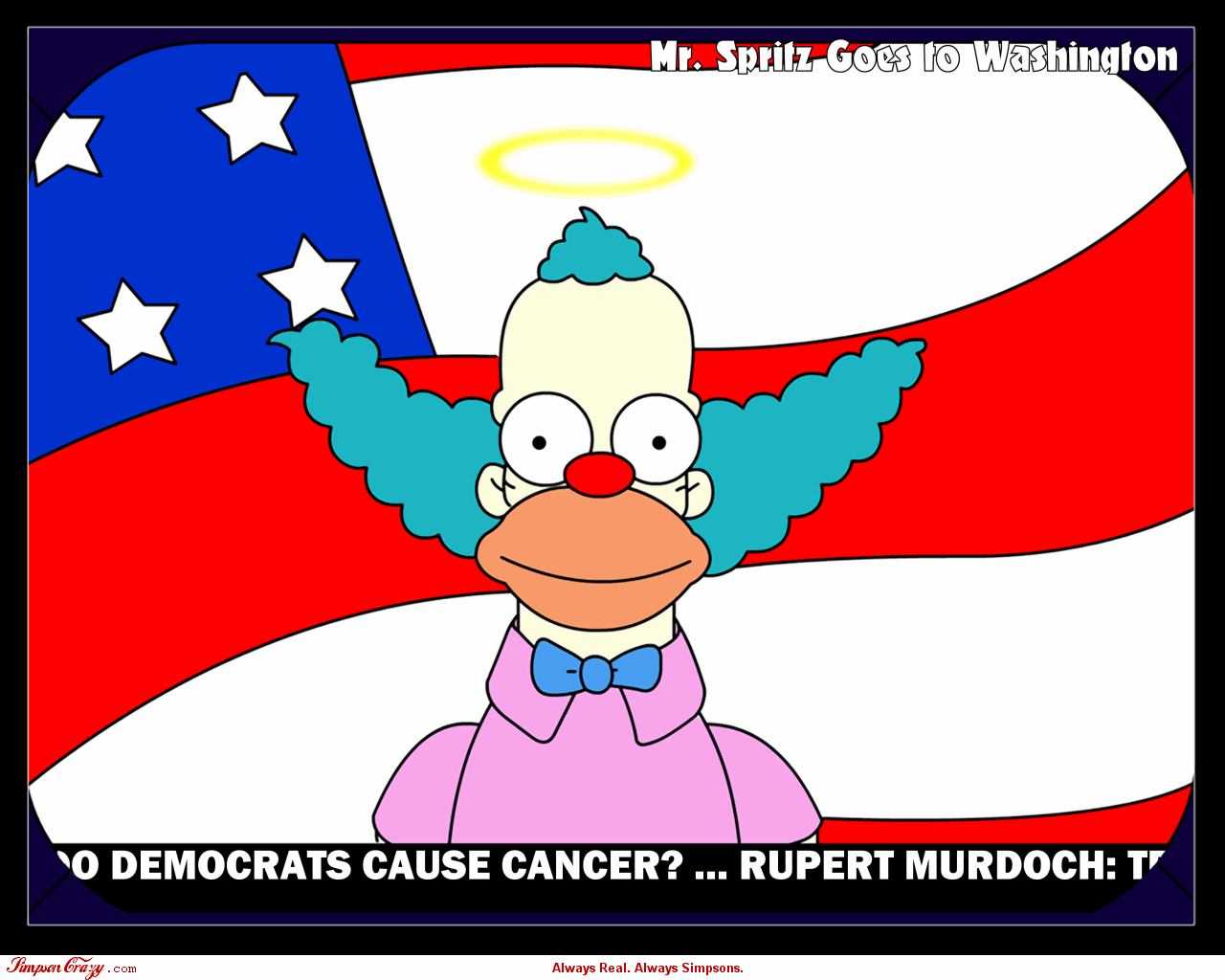 Krusty The Clown The Simpsons 1280x1024