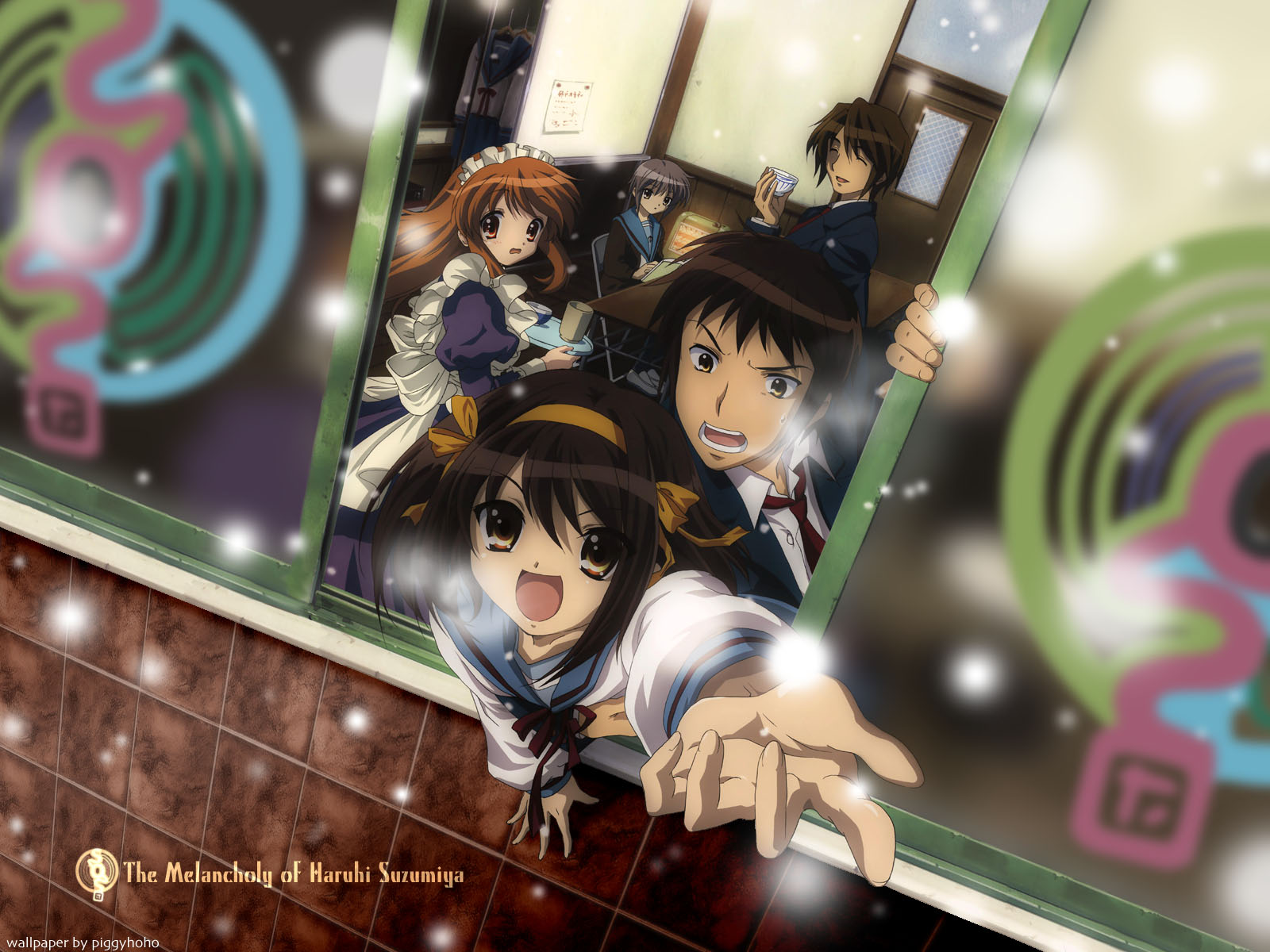 Haruhi Suzumiya Kyon Haruhi Yuki Nagato Itsuki Koizumi Mikuru Asahina 1600x1200