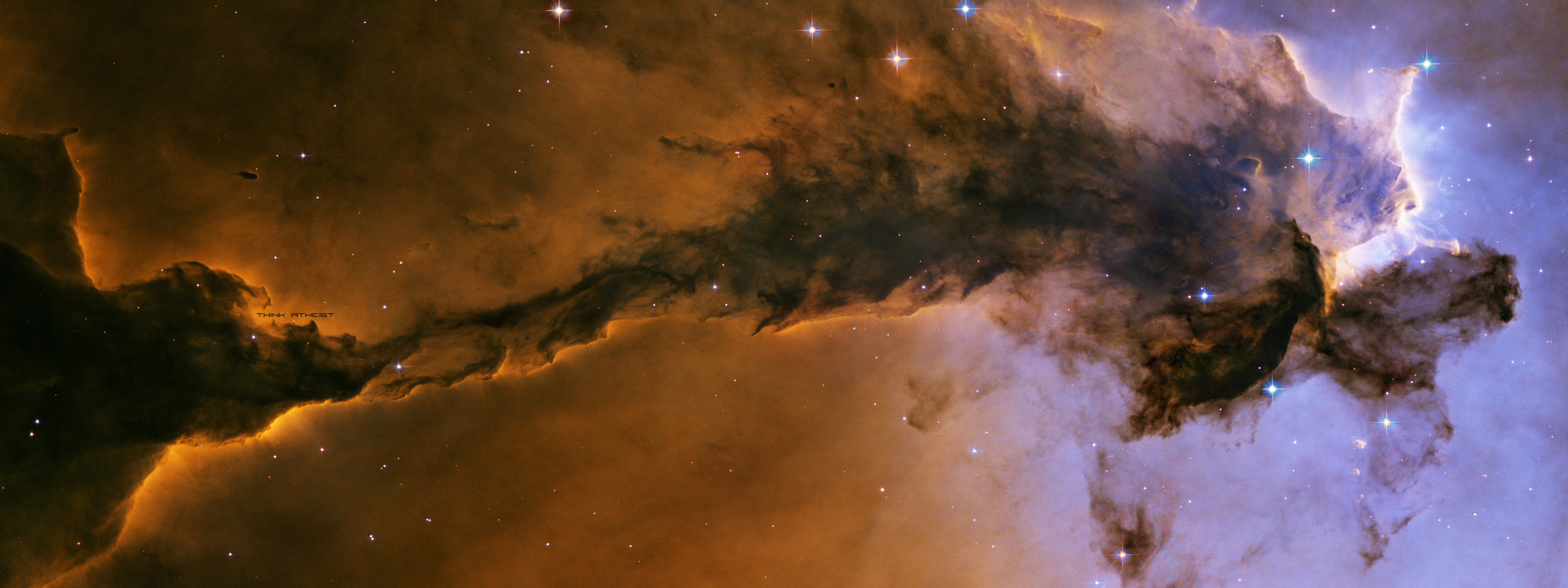 Sci Fi Space Stars Eagle Nebula 3200x1200
