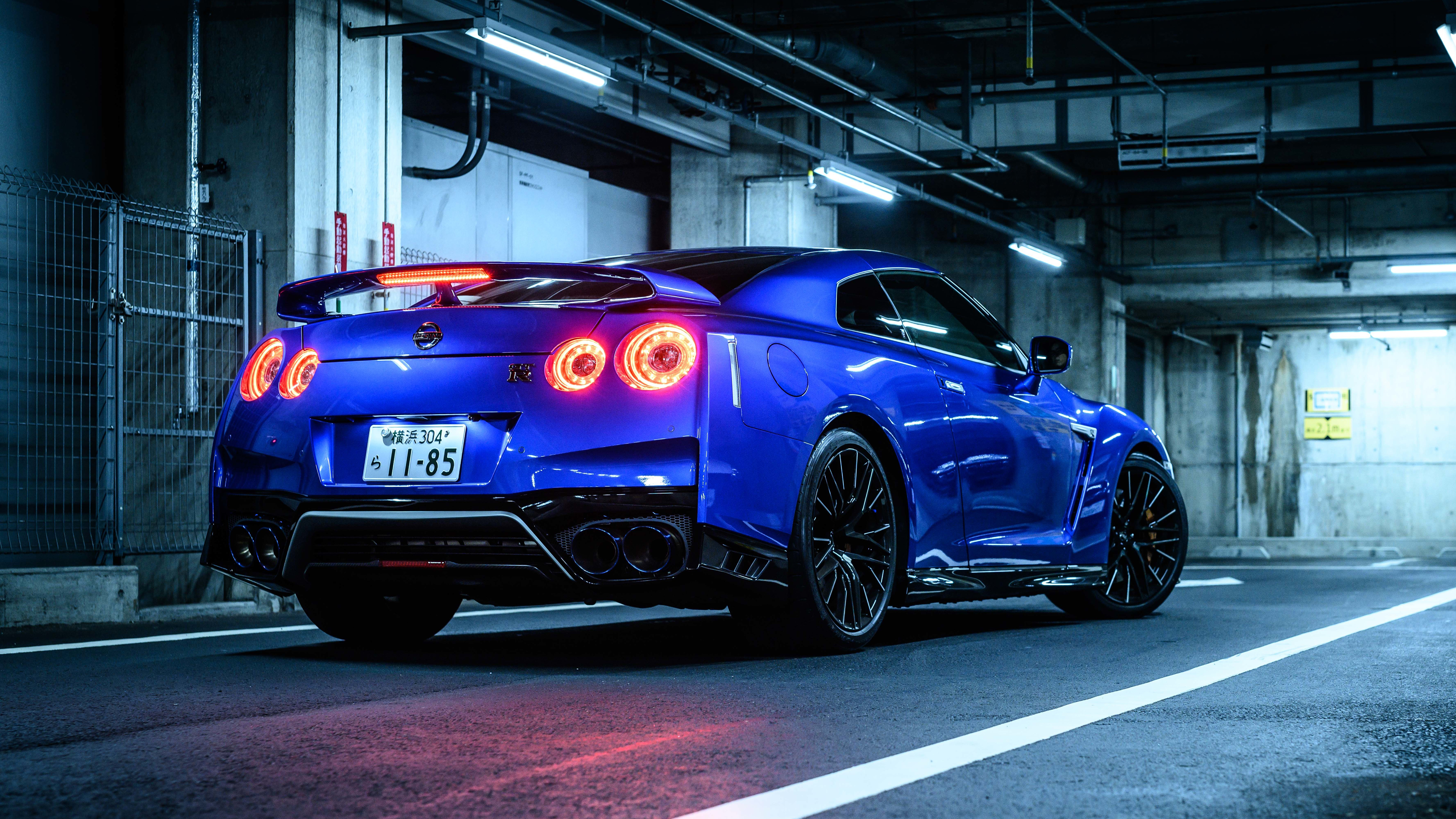 Nissan GT R50 Nissan GT R Car Vehicle Blue Cars Parking Lot Supercars Taillights 5120x2880