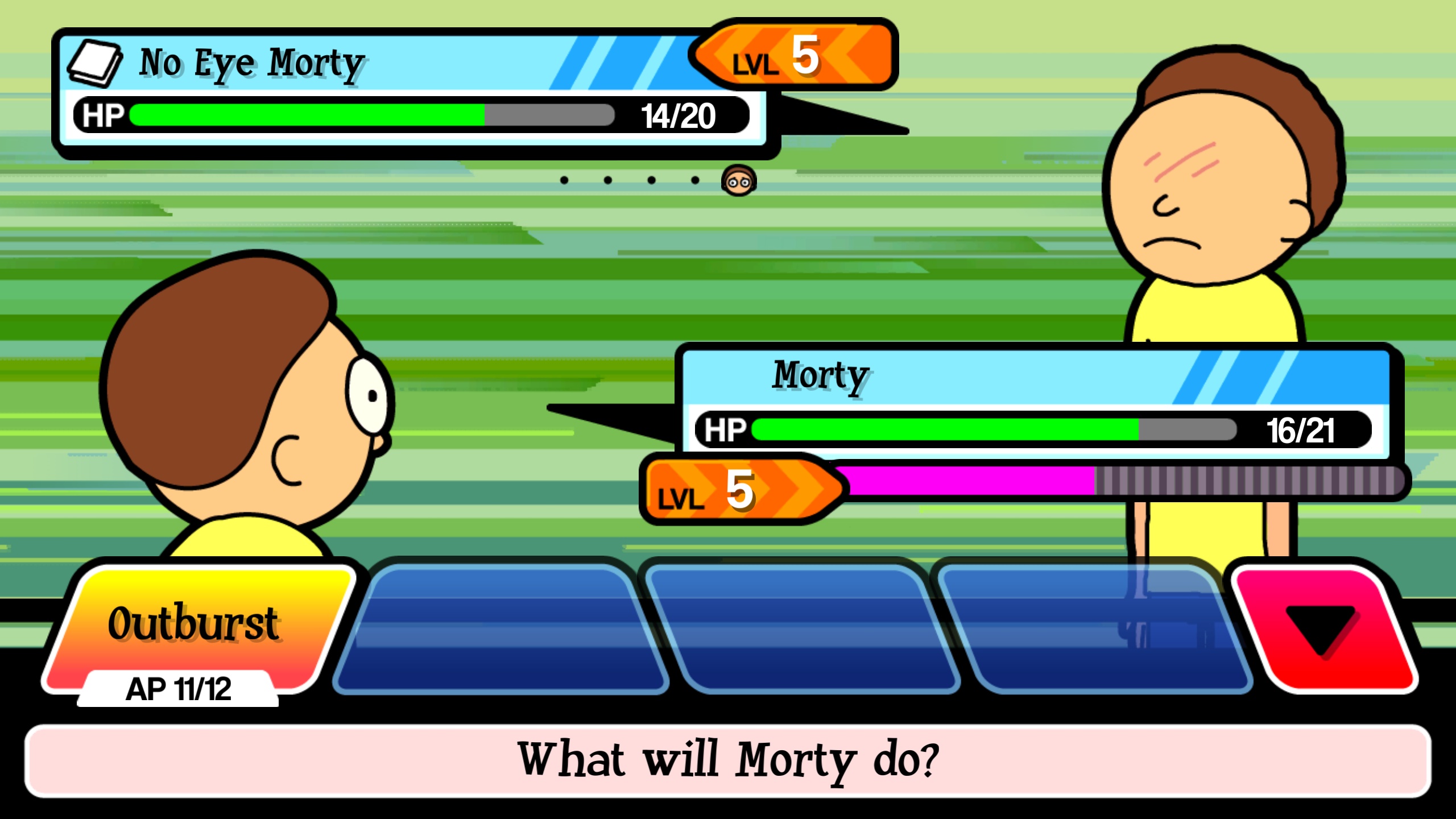 Rick And Morty Pocket Mortys Morty Smith No Eye Morty 2560x1440