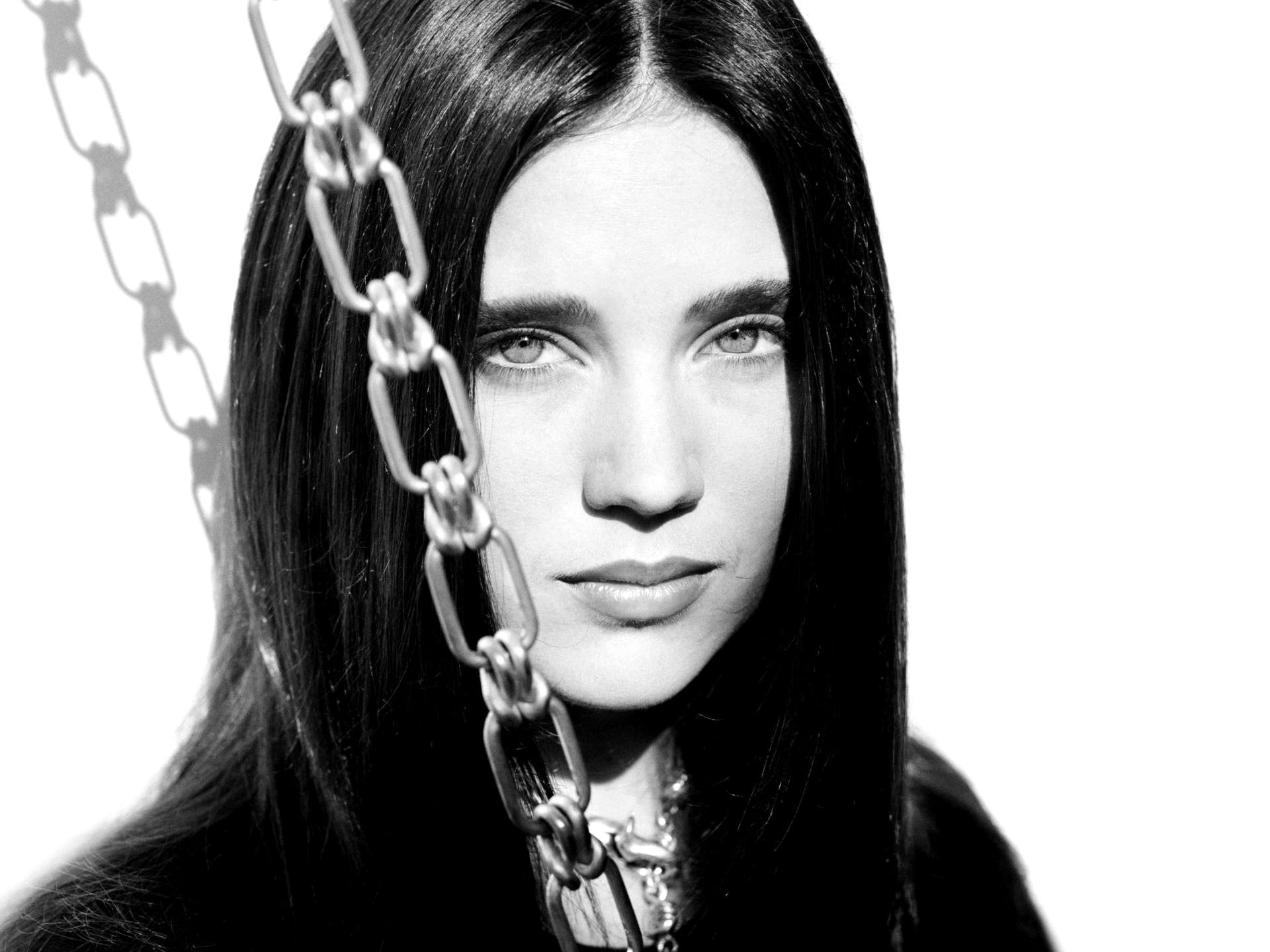 Jennifer Connelly Actress American Face Black Amp White 1920x1440