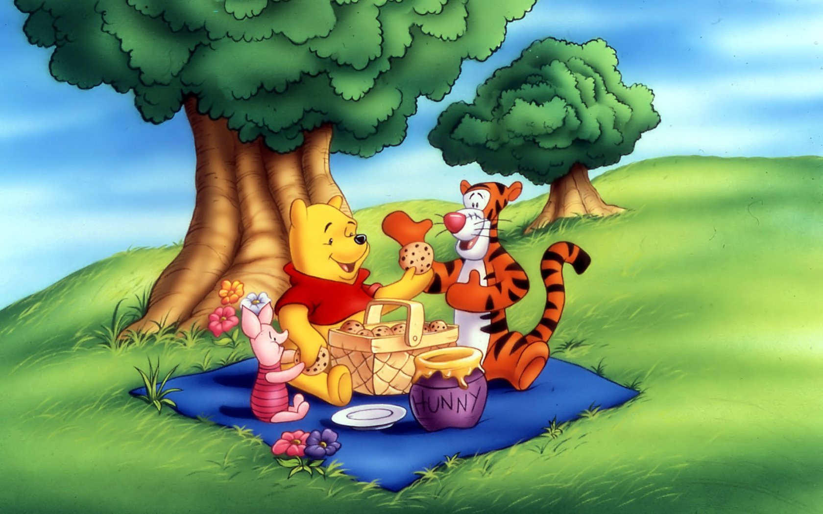 Picnic Piglet Winnie The Pooh Tiger Winnie The Pooh Winnie The Pooh 1680x1050