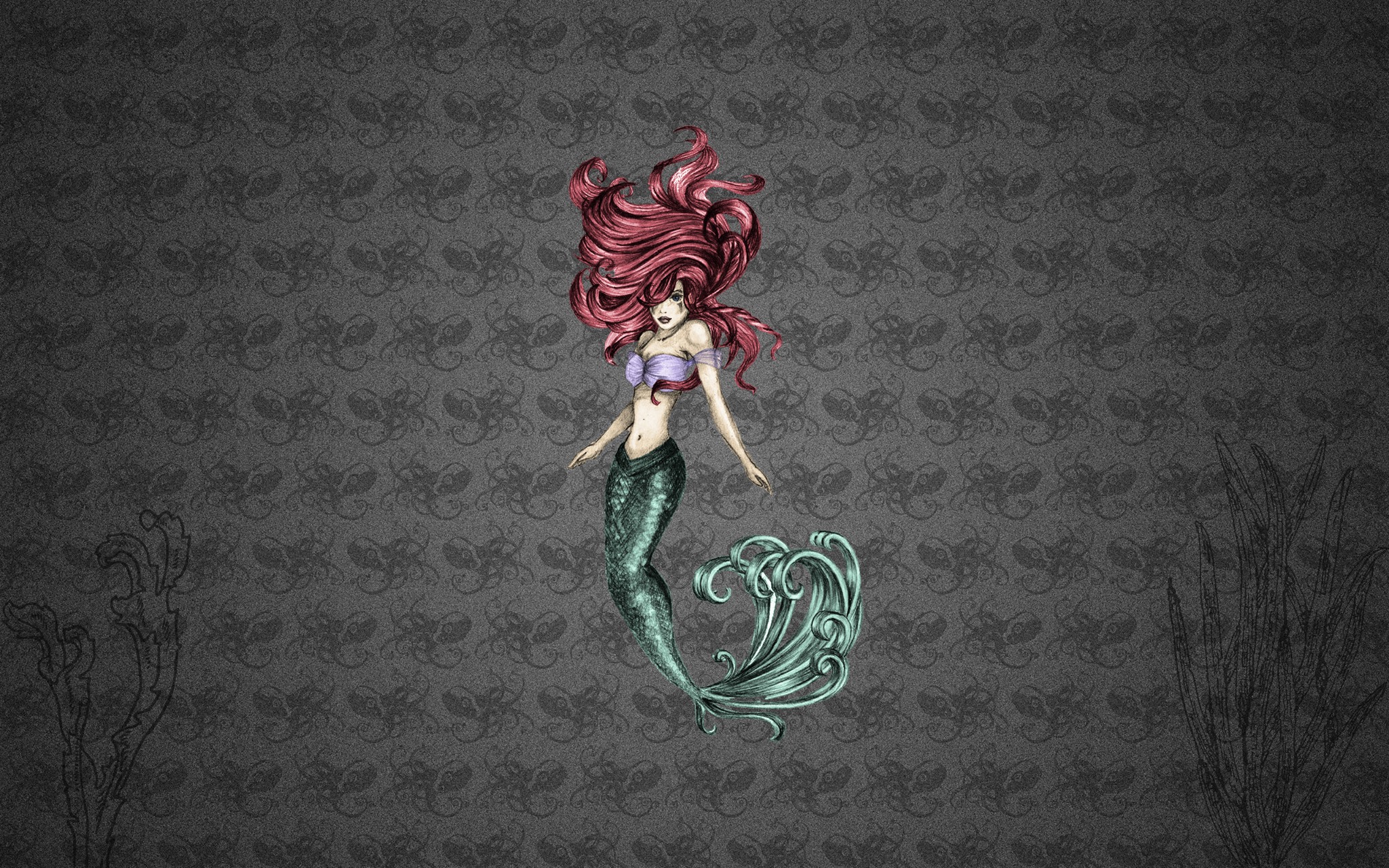 Mermaid Ariel The Little Mermaid 2048x1280