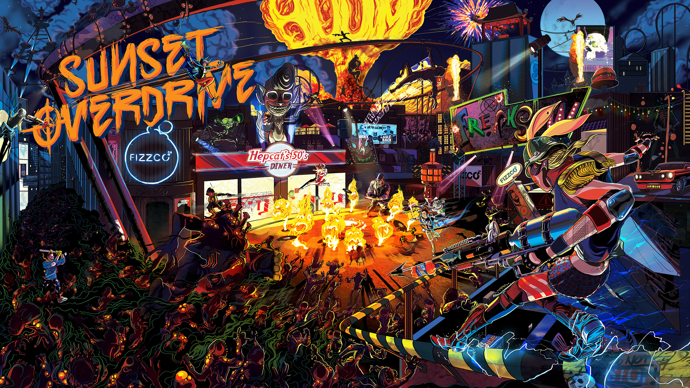 Sunset Overdrive 2304x1296