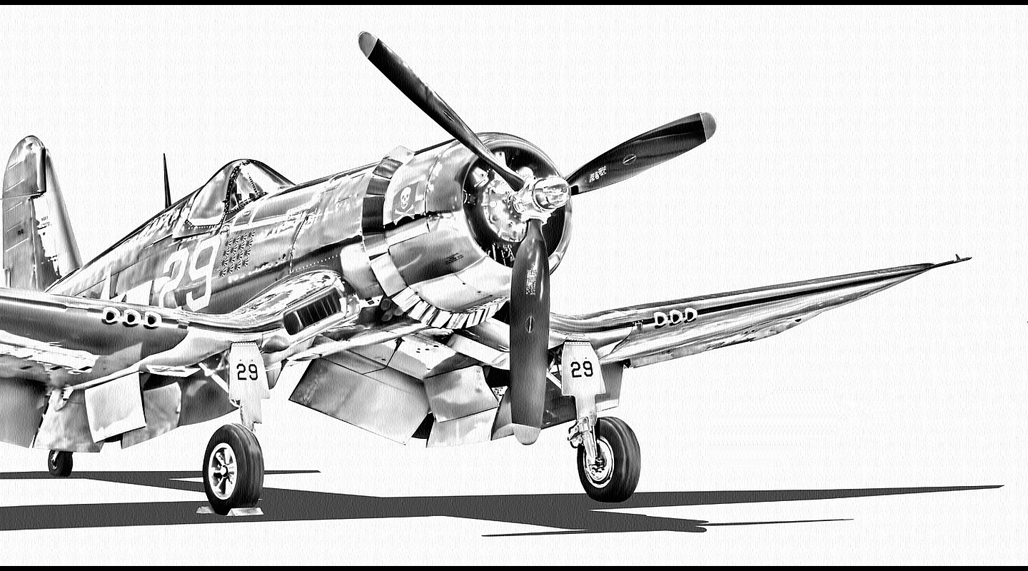 Military Vought F4U Corsair 1440x800