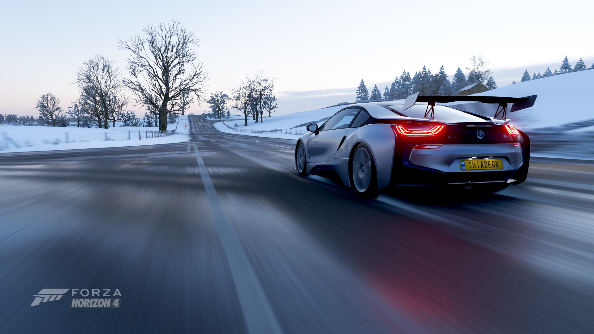 Forza Forza Horizon 4 Car Vehicle Sports Car Speed Racer Race Cars BMW BMW I8 1920x1080