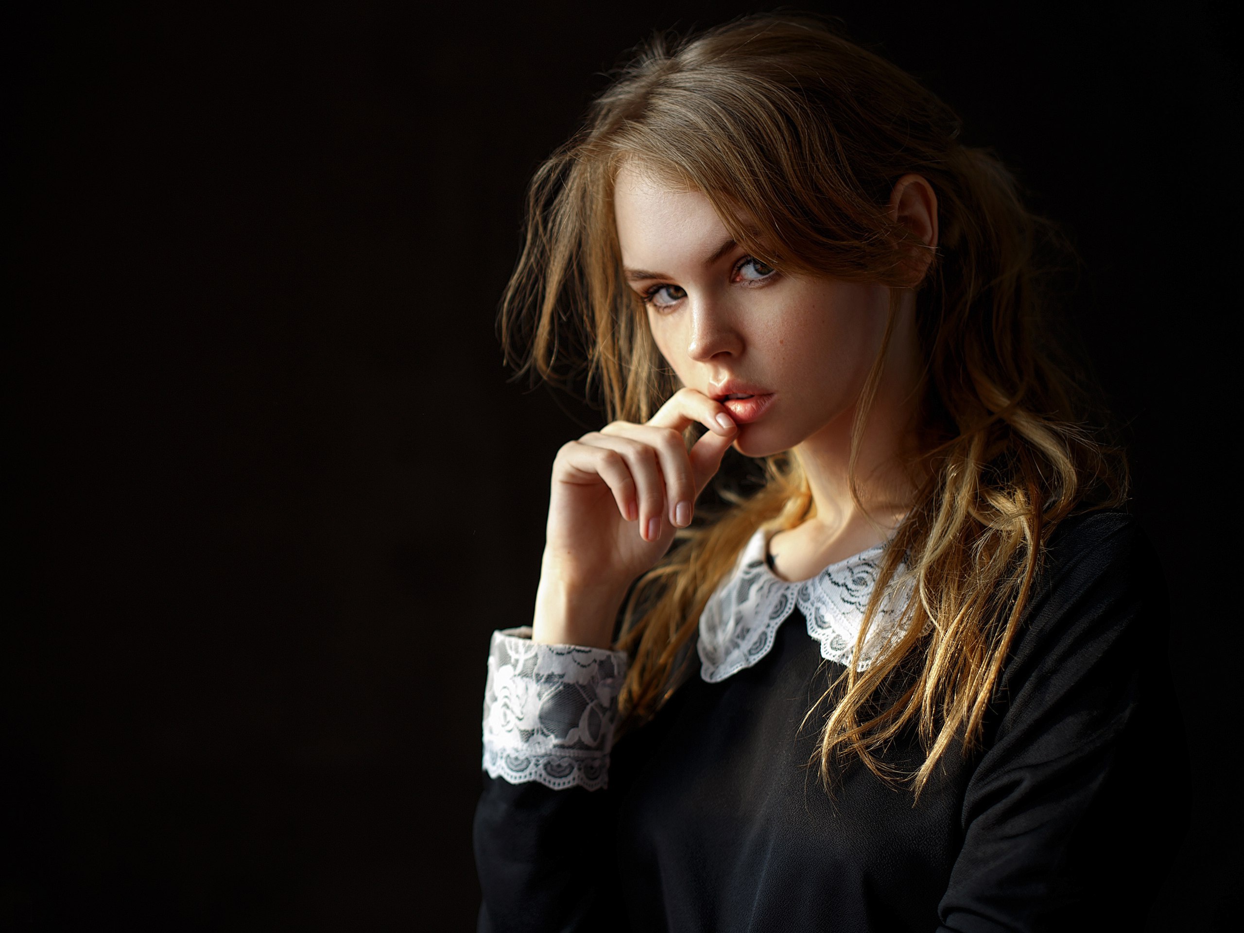 Anastasiya Scheglova Brunette Girl Model Russian Woman Wallpaper -  Resolution:2560x1920 - ID:782887 