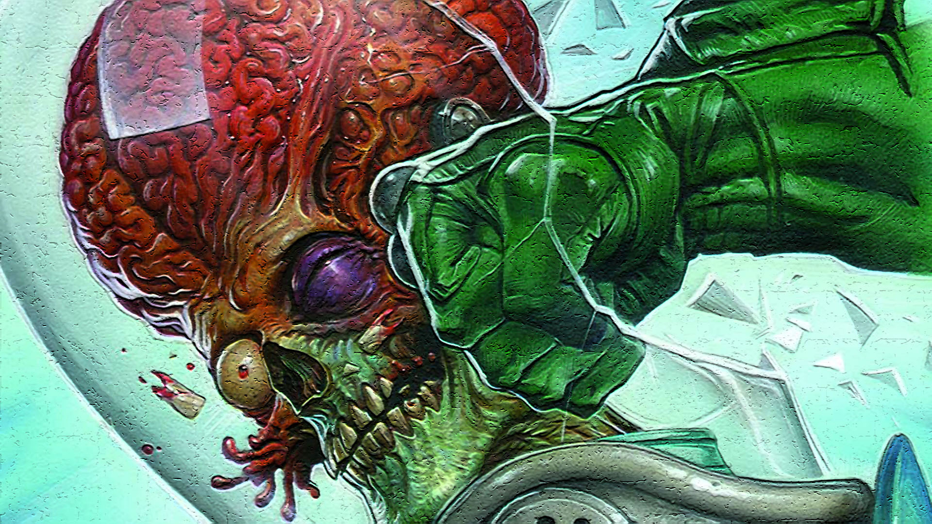 Comics Mars Attacks Judge Dredd 1920x1080