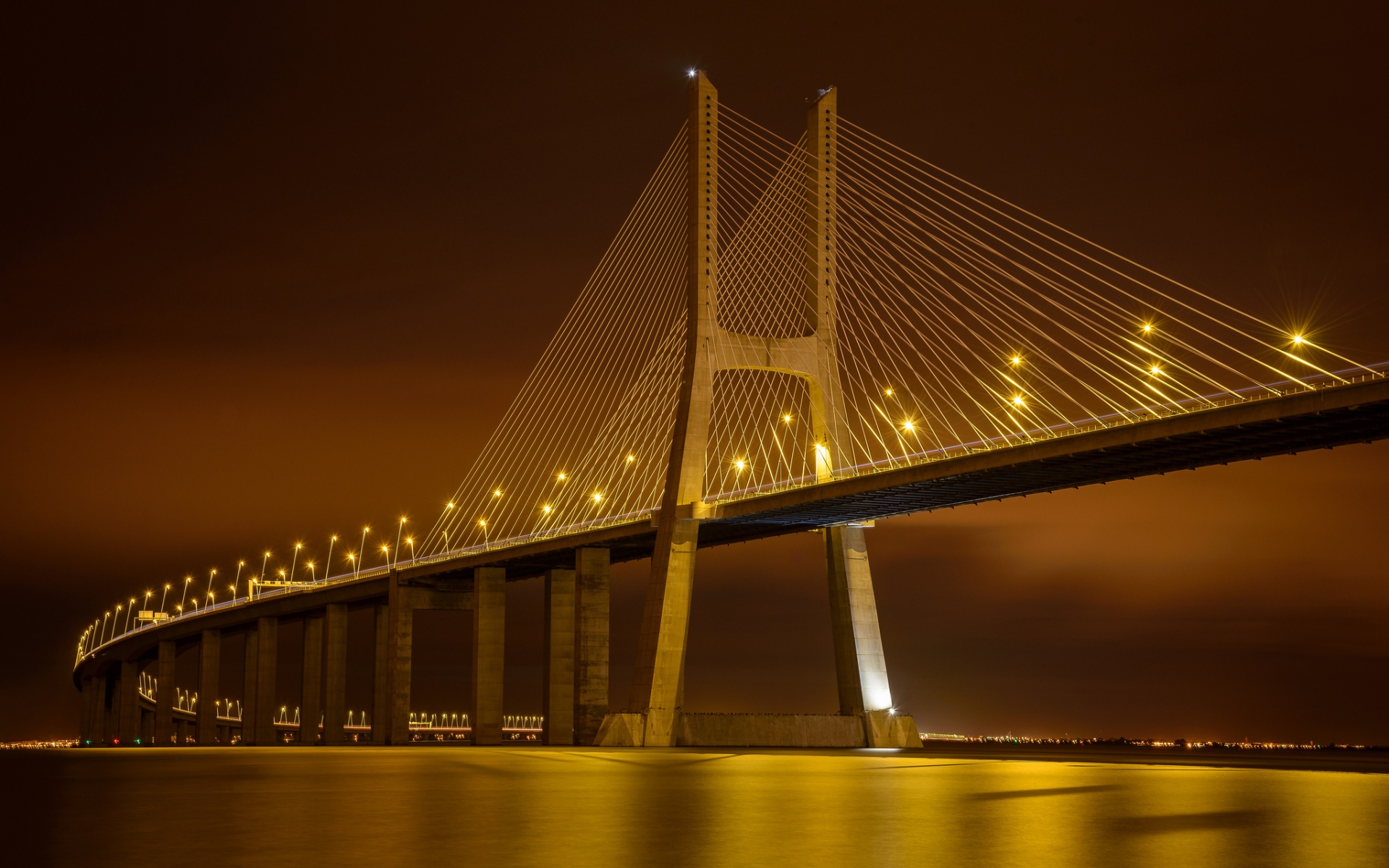 Man Made Vasco Da Gama Bridge 1920x1200