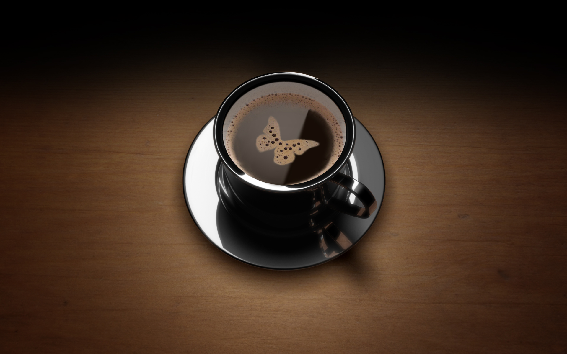 Butterfly Coffee Cup 1920x1200