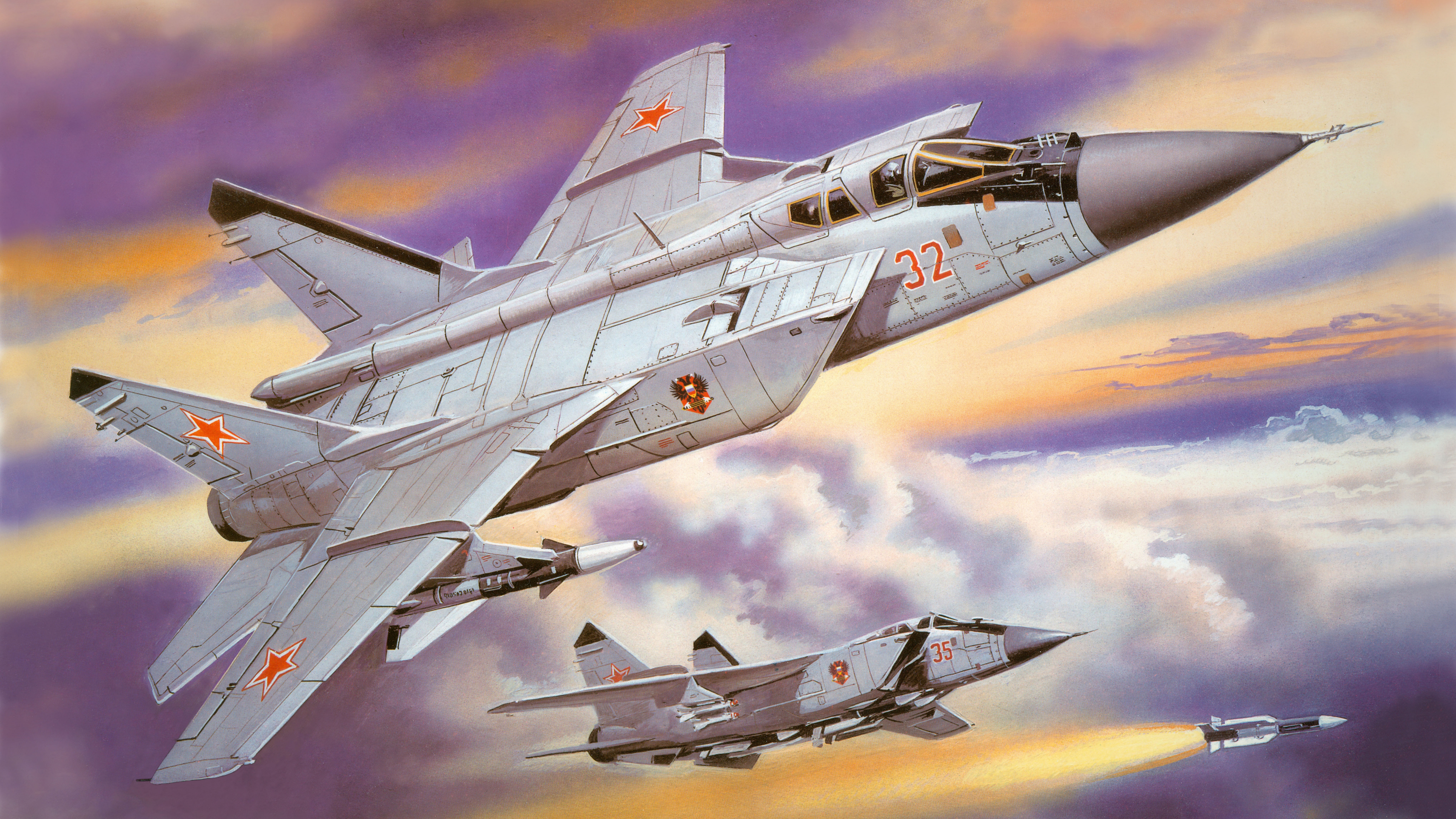 Military Mikoyan MiG 31 7600x4275