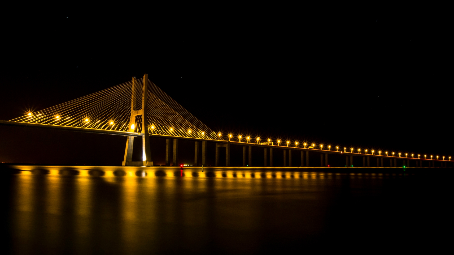 Man Made Vasco Da Gama Bridge 1920x1080
