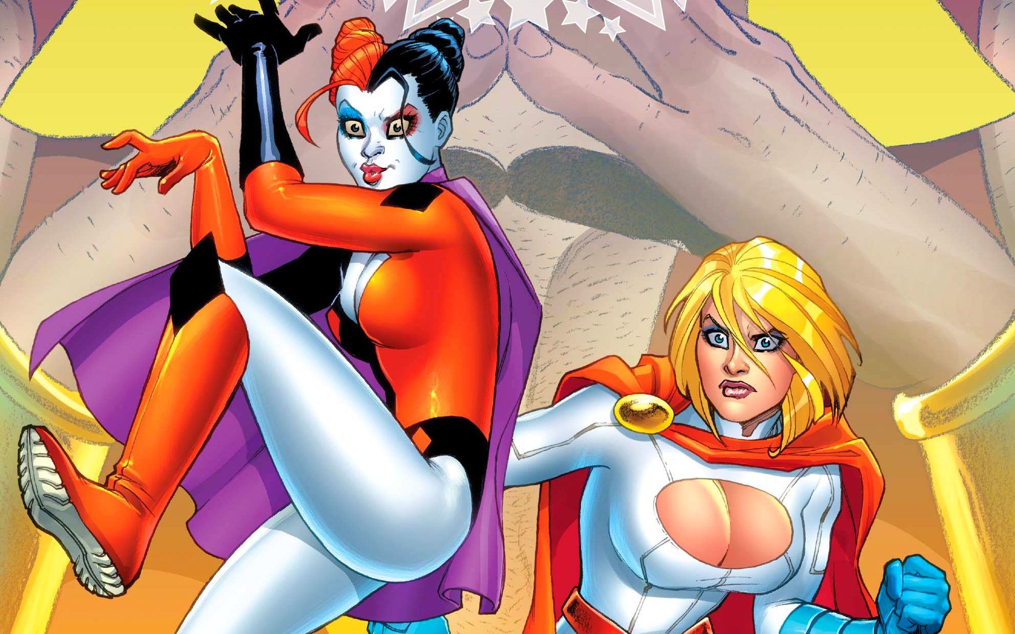 Power Girl Harley Quinn 1984x1239