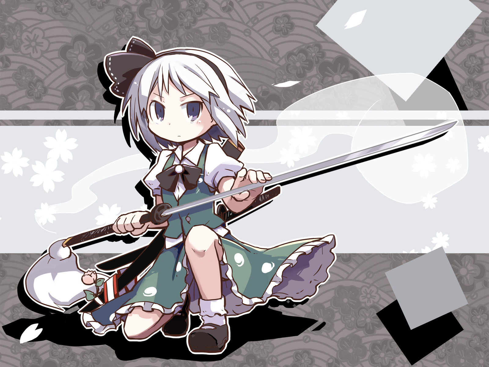 Myon Touhou Youmu Konpaku 1600x1200