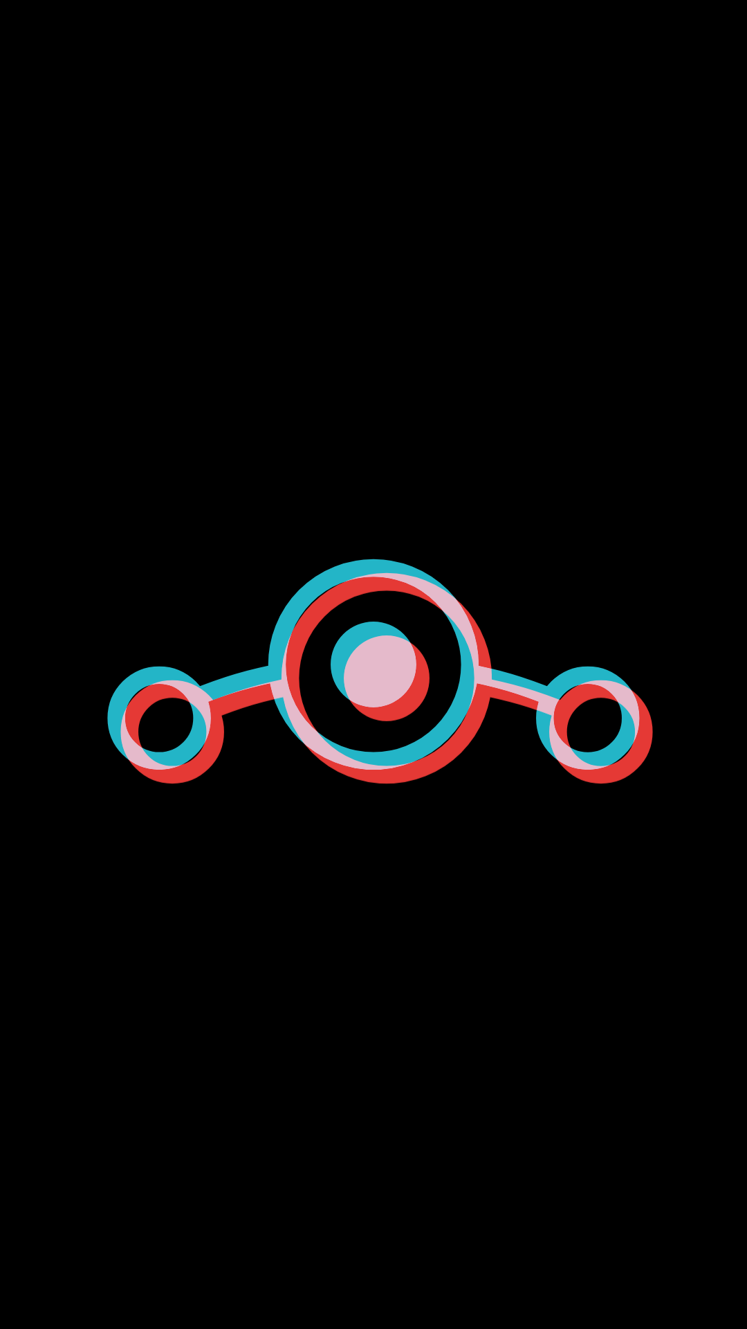Black Lineage OS Android Operating System Symbols Logo Minimalism Digital 1080x1920