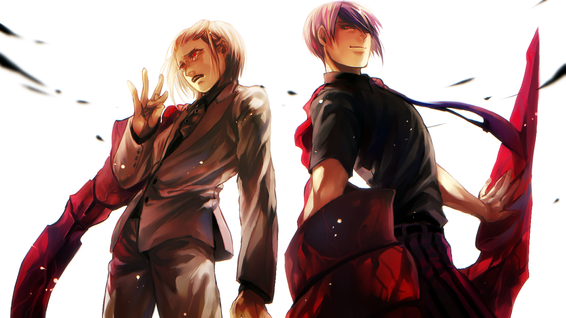 Tokyo Ghoul Sh Tsukiyama Naki Tokyo Ghoul Anime Kagune Tokyo Ghoul Smile Tears Crying Boy Tie Purple 1920x1080