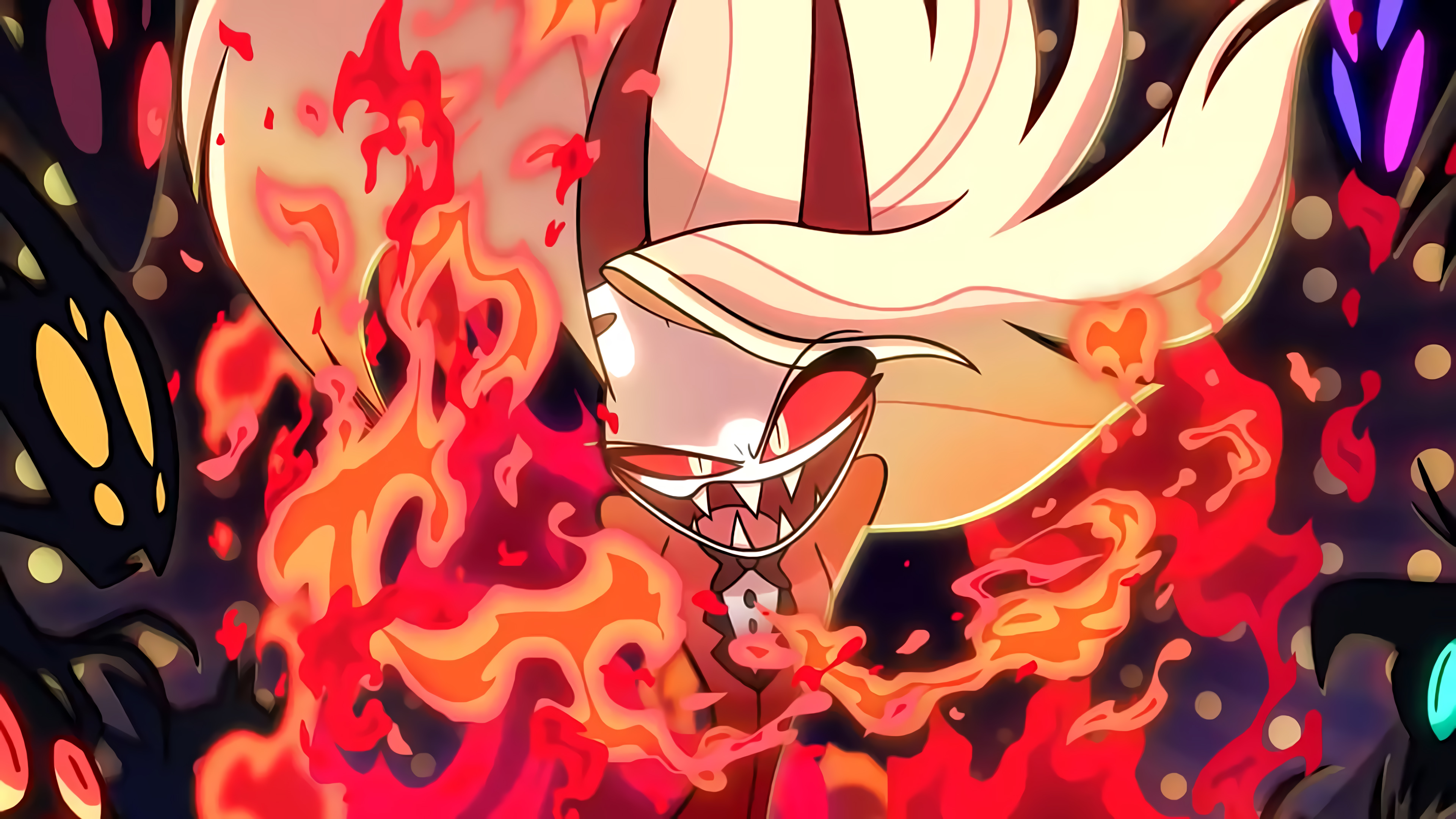 Hazbin Hotel Charlie Magne Fire 3840x2160