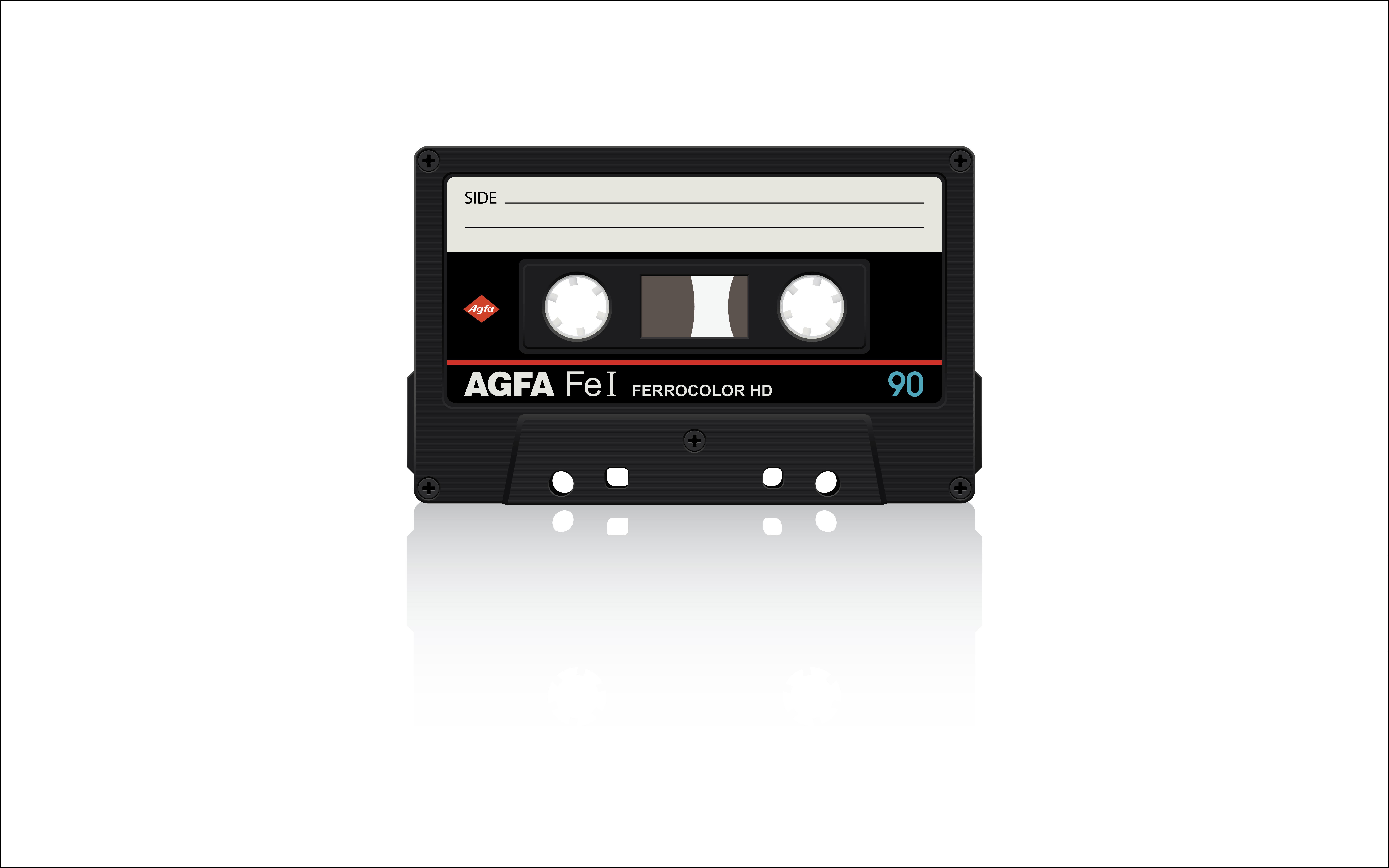 Cassette Tape White Background Audio Cassete 8004x5004