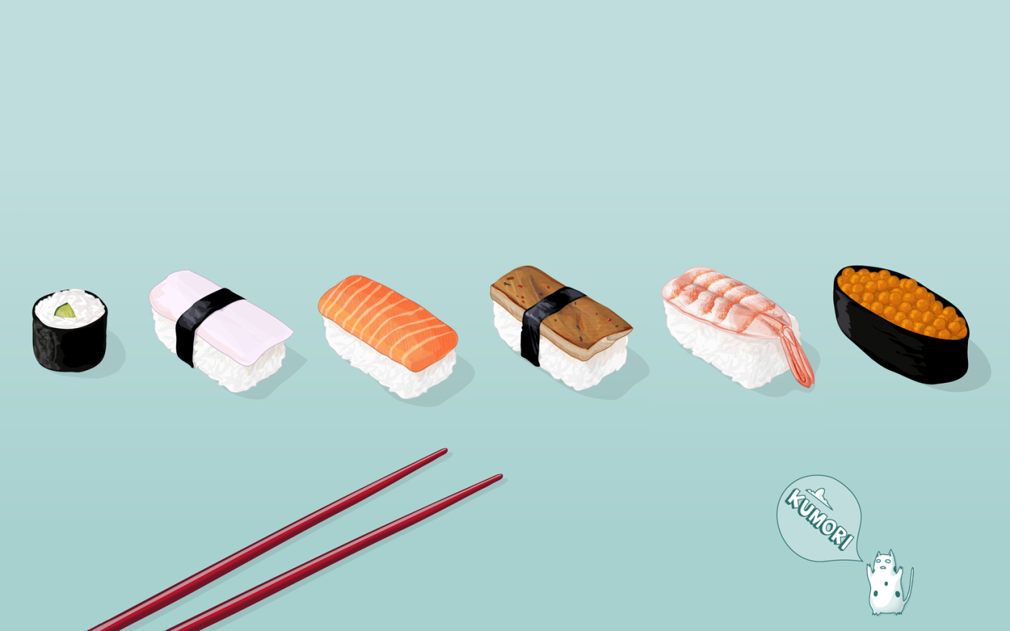 Chinese Food Sushi 1440x900