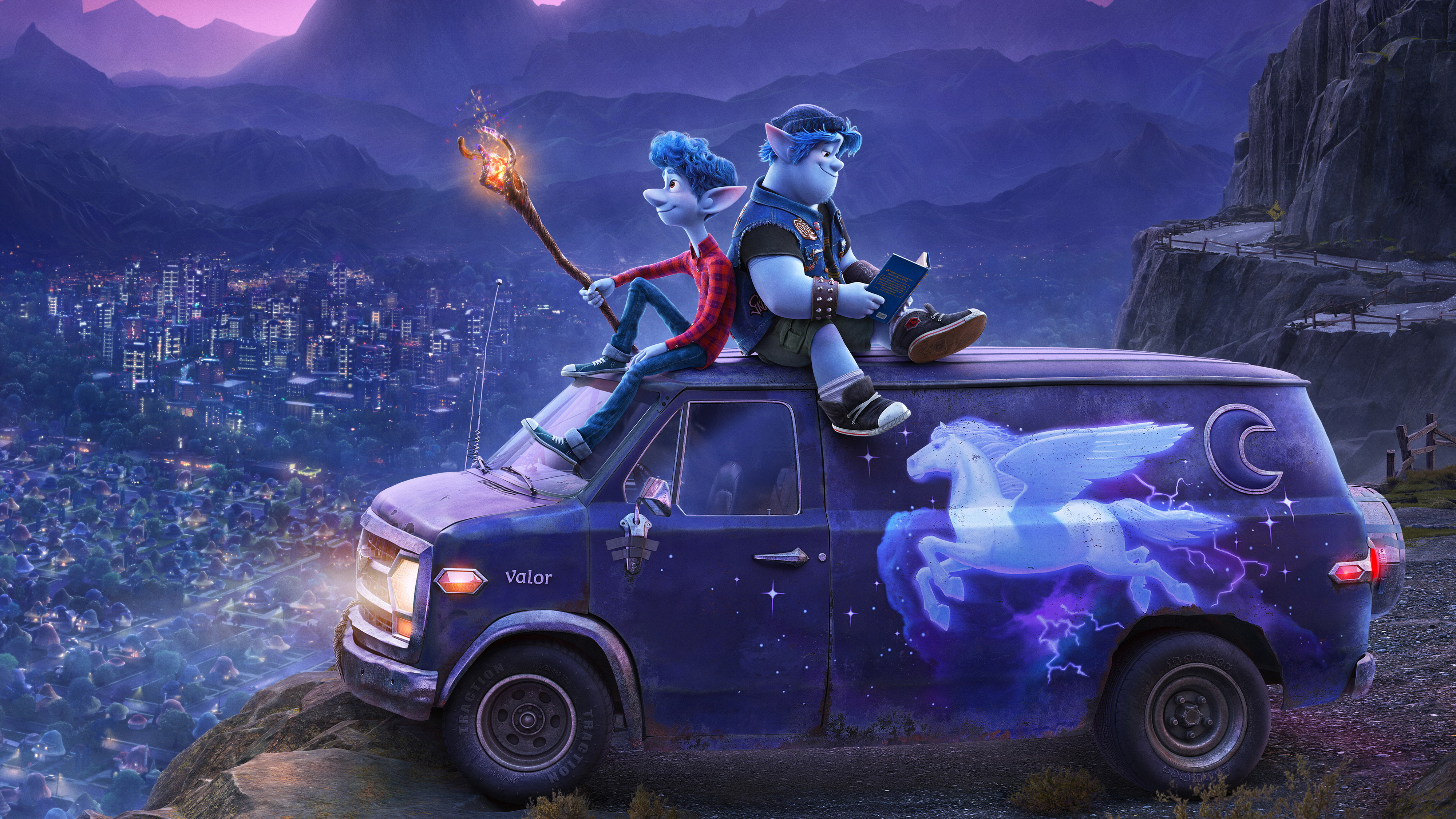 Disney Onward Elfpunk Elfs Van 4000x2250