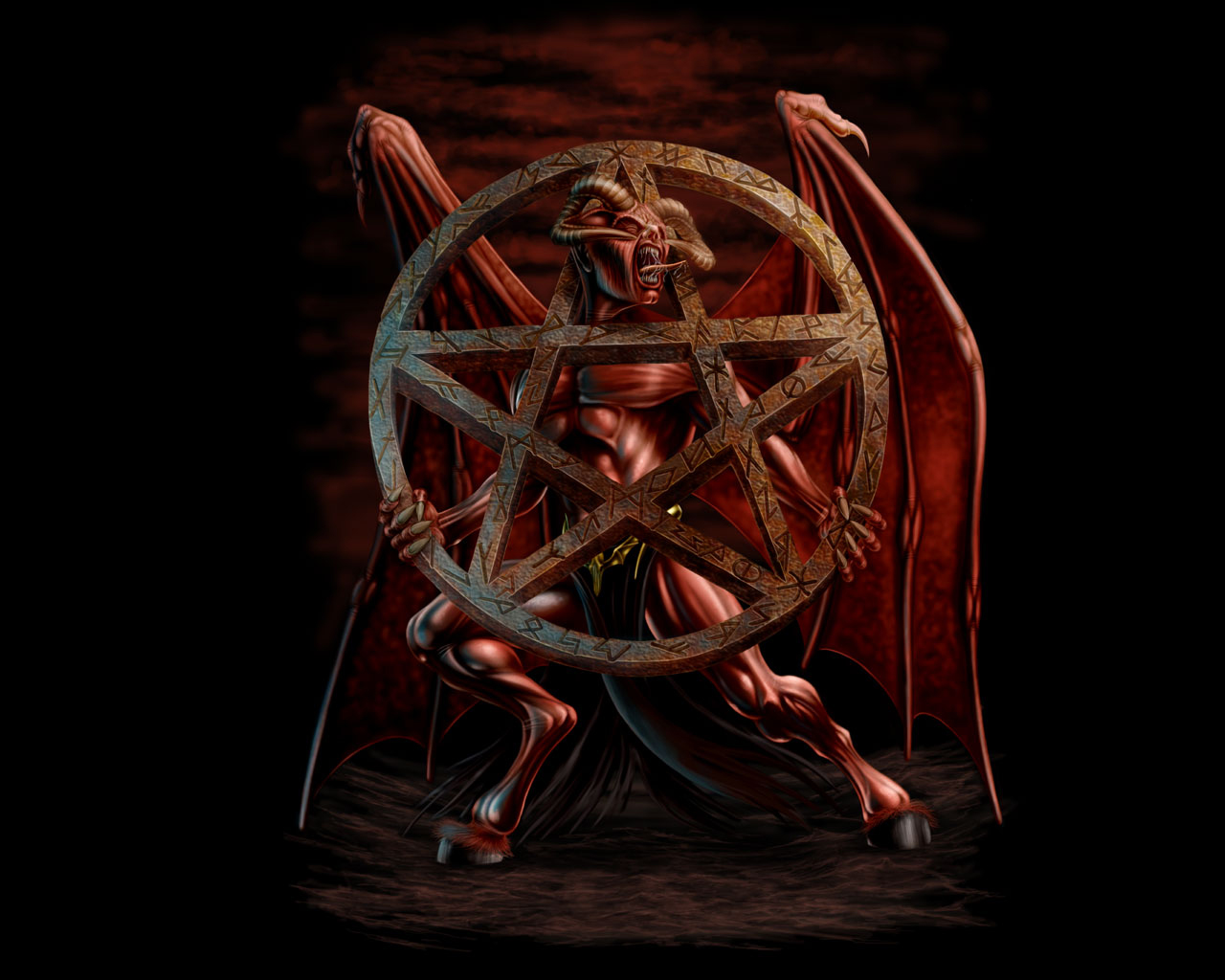Demon Pentagram 1280x1024