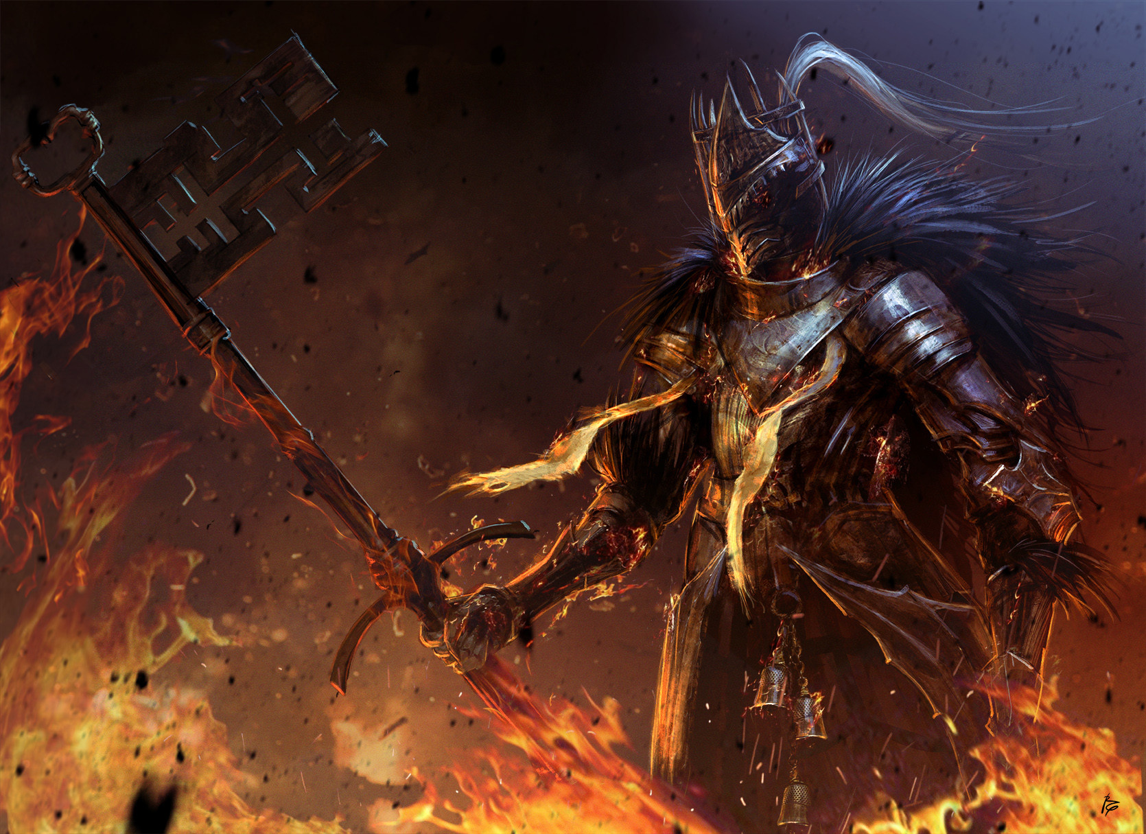 Dark Souls Fantasy Art Artwork Bonfire 1670x1215