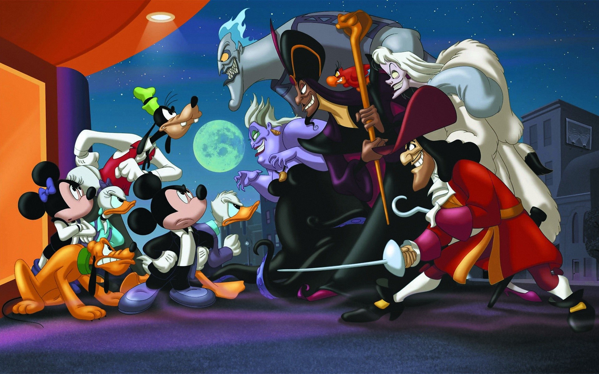 Disney Goofy Pluto Mickey Mouse Daffy Duck Daisy Duck Minnie Mouse Collage Captain Hook 1920x1200