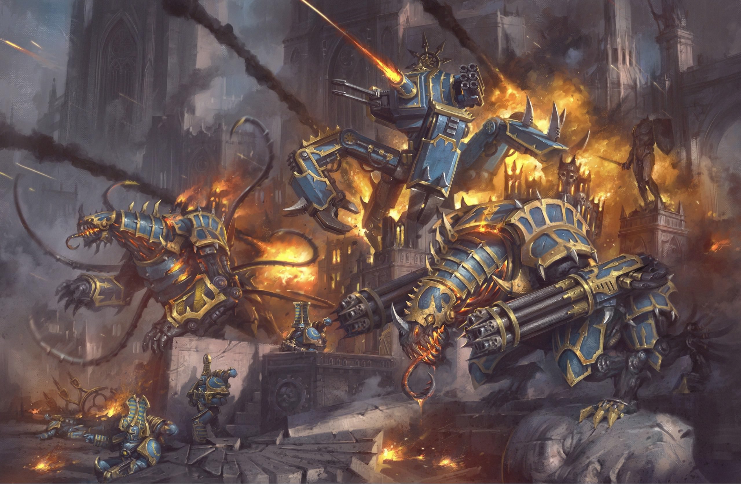 Warhammer 40 000 Games Workshop Chaos Chaos Space Marine Chaos Space Marines Thousand Sons 2560x1674
