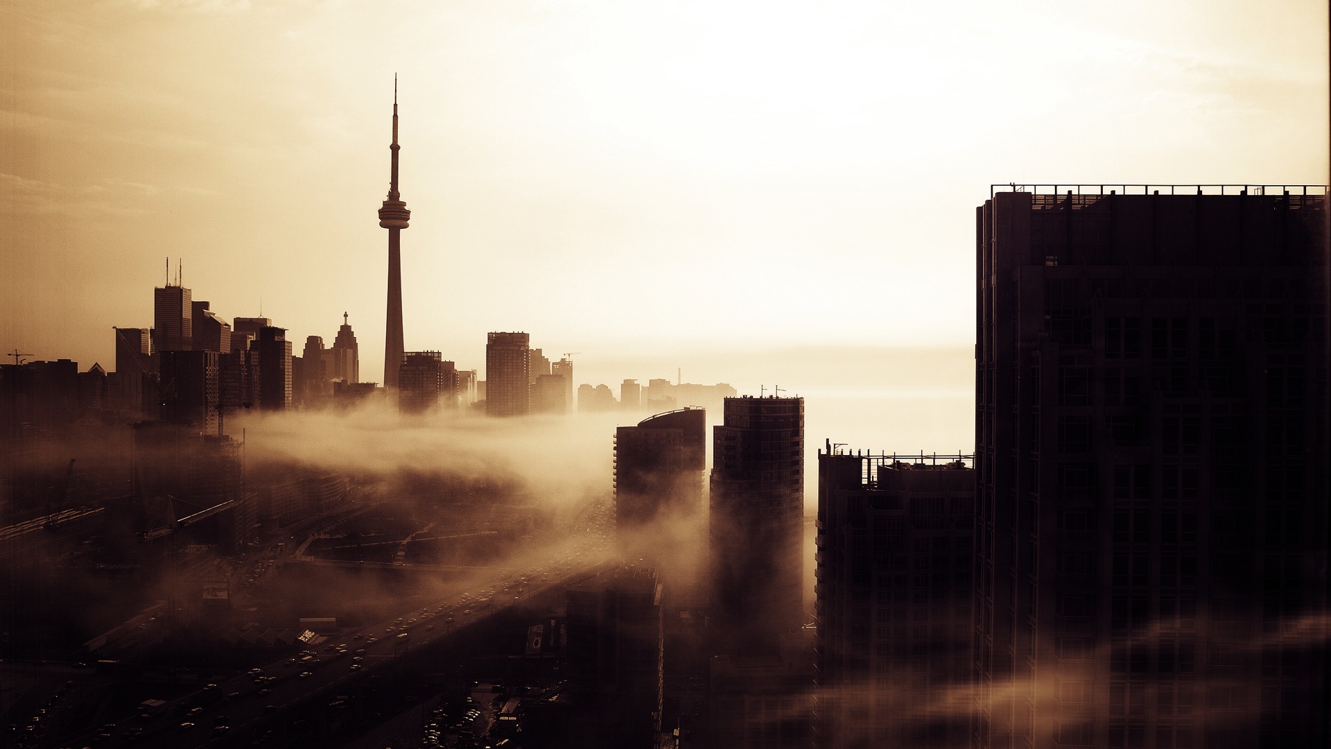 Canada Fog Toronto 1920x1080