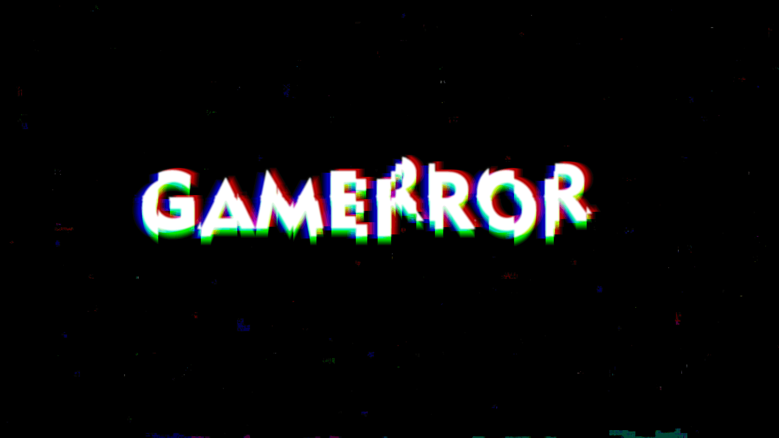 Gamer Errors Glitch Art TV 2560x1440