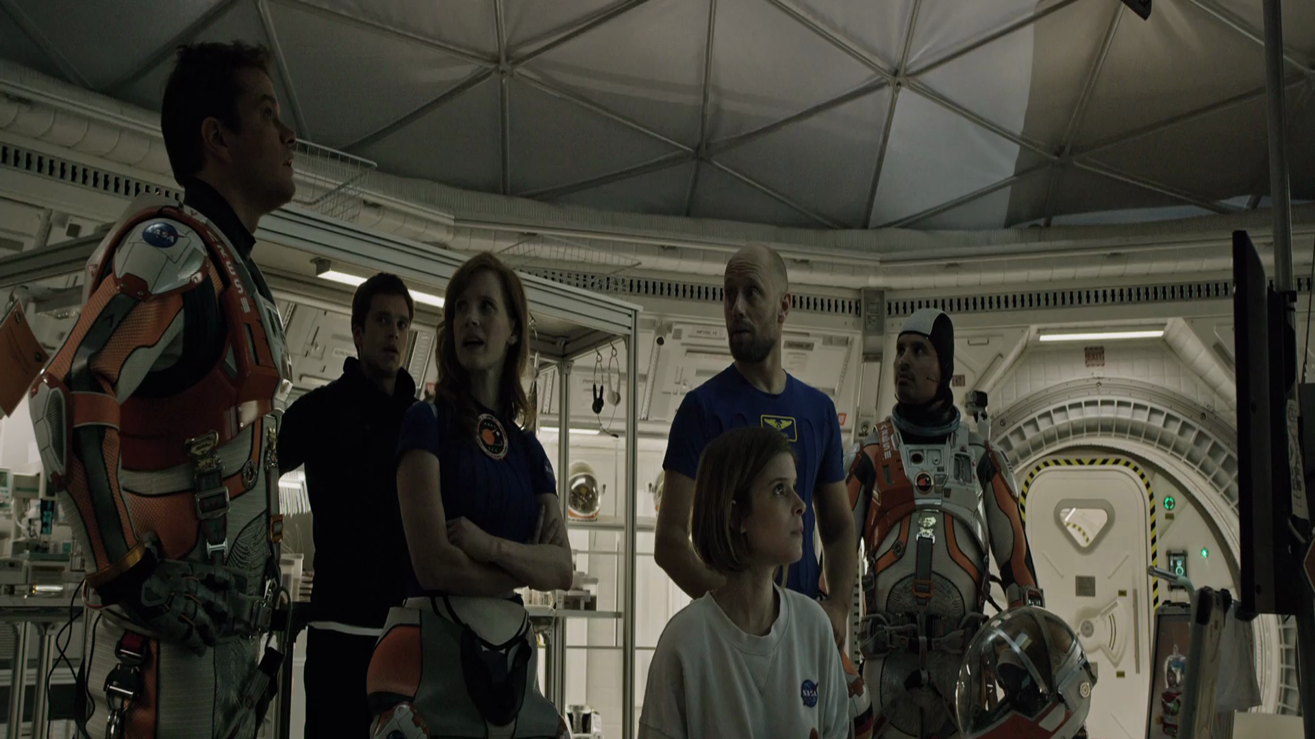 Spaceship The Martian Astronaut Crew Matt Damon 1920x1080